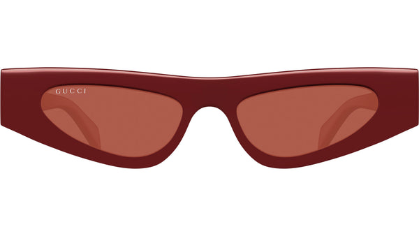Gucci GG1779S 003 Sunglasses Burgundy Cat Eye Frame, Brown Lenses Gucci Sunglasses GG1779S 003 Shiny Solid Burgundy - eye-oo.com main image 3