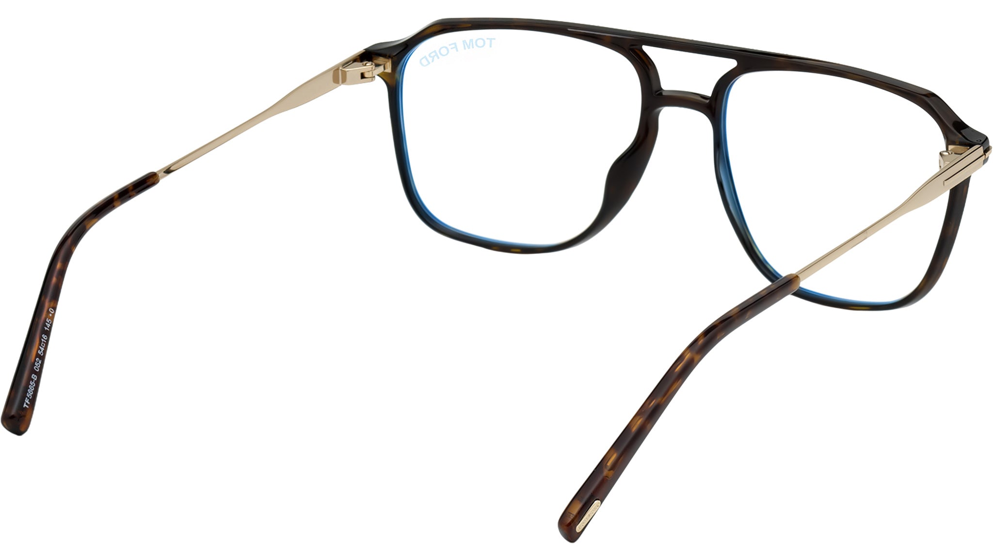 Tom Ford FT5665-B Glasses 052 Dark Havana / Rose Gold - eye-oo.com