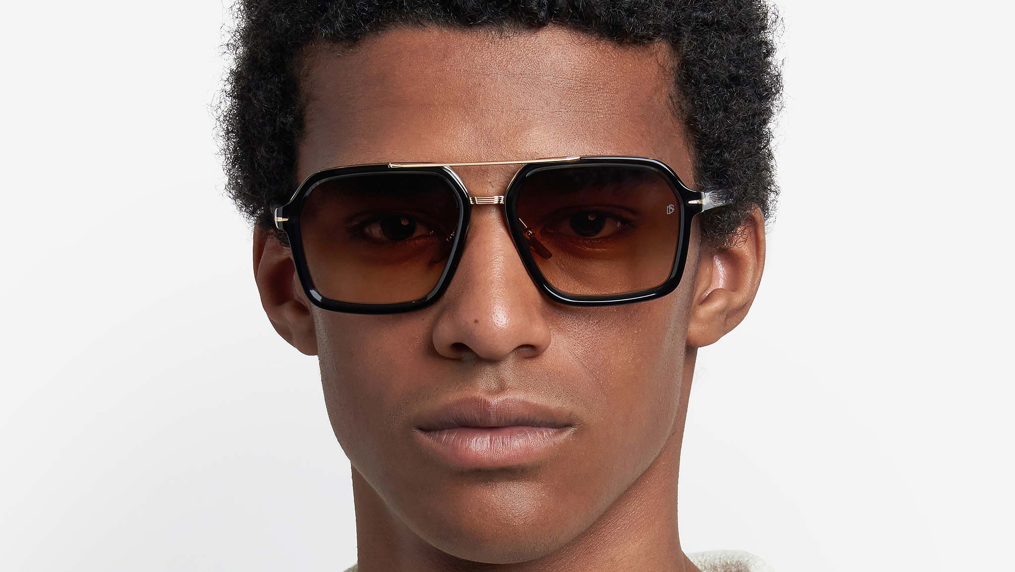 David Beckham DB 7128/S 2M2 QY Sunglasses Black Gold - eye-oo.com