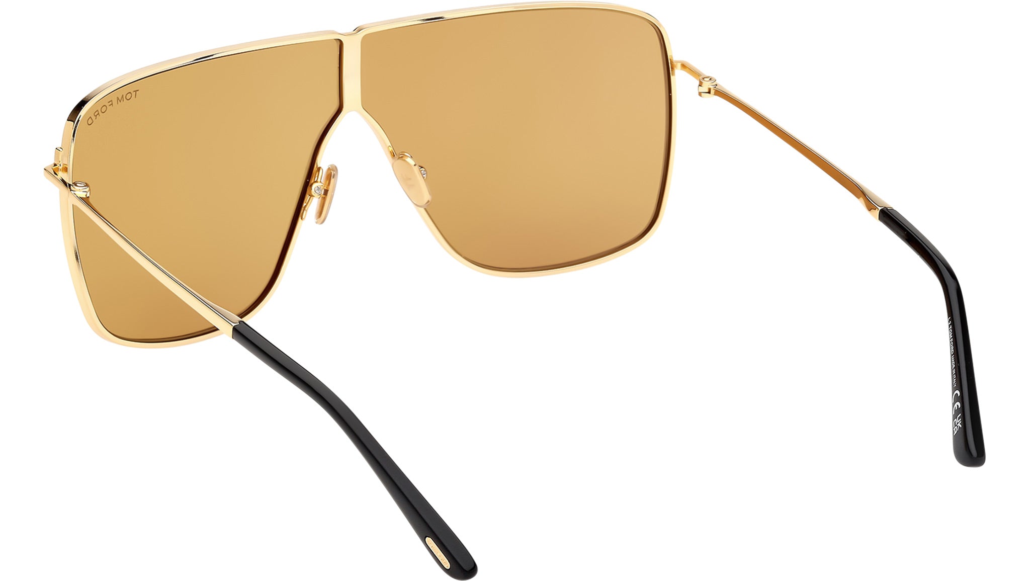 Tom Ford Huxley Sunglasses FT1159 30E Shiny Deep Gold - eye-oo.com
