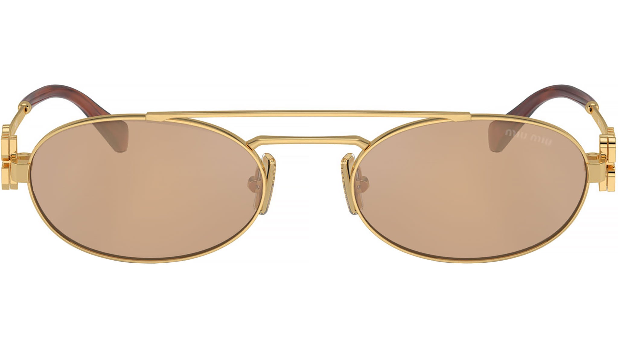 Miu Miu MU 54ZS Sunglasses 7OE5D1 Gold - eye-oo.com