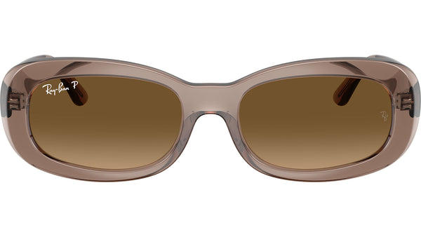 Ray-Ban RB2221 Sunglasses 6827M2 Transparent Beige - eye-oo.com display picture 1