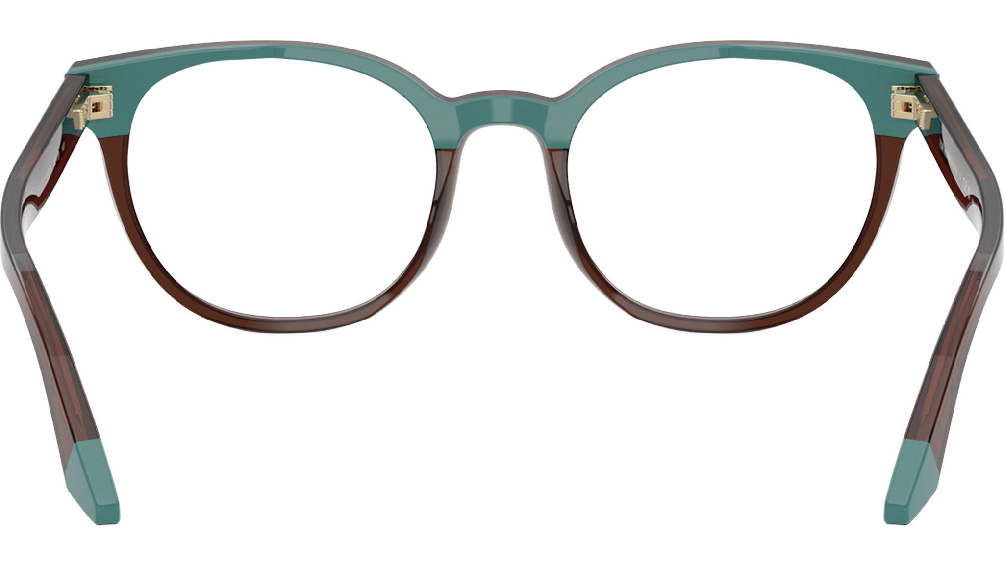 Emporio Armani EA3274 Glasses 6318 Transparent Brown / Teal - eye