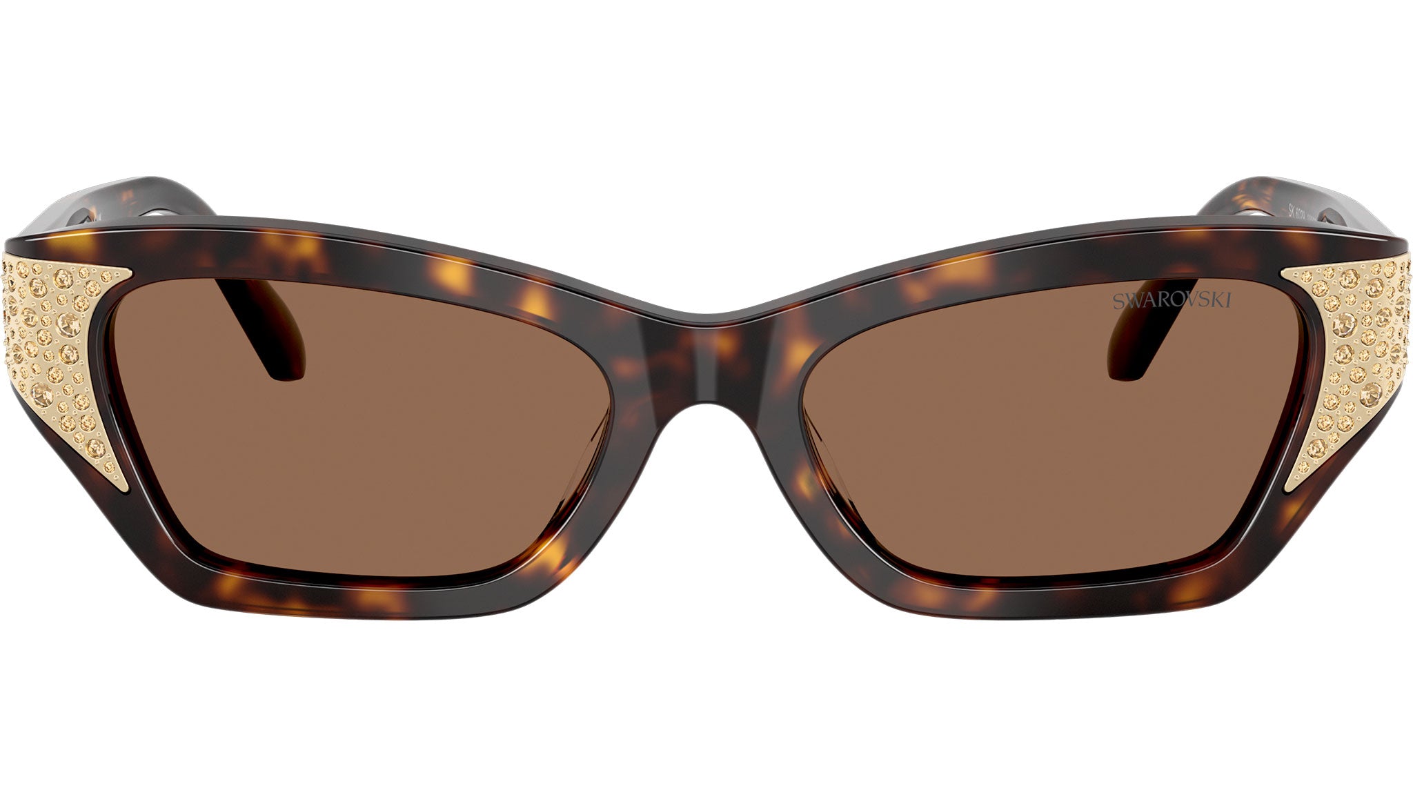 Swarovski Women\'s Sk6029 50Mm Sunglasses, Black Swarovski SK6029 Sunglasses 100187 Black - eye-oo.com main image 2