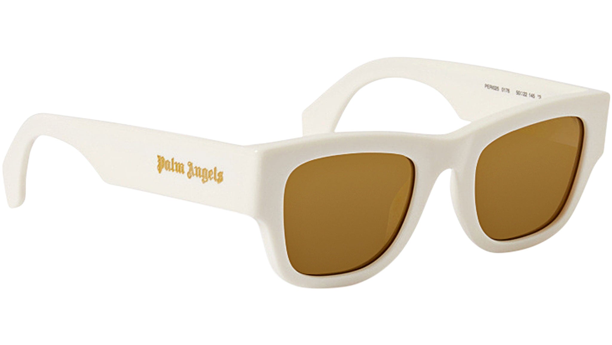 最安値！undercover PAM スカルシェードランプ ホワイト　高橋盾 Palm Angels Volcan White Gold Sunglasses - eye-oo.com
