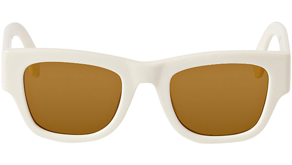 Palm Angels Volcan White Gold Sunglasses - eye-oo.com