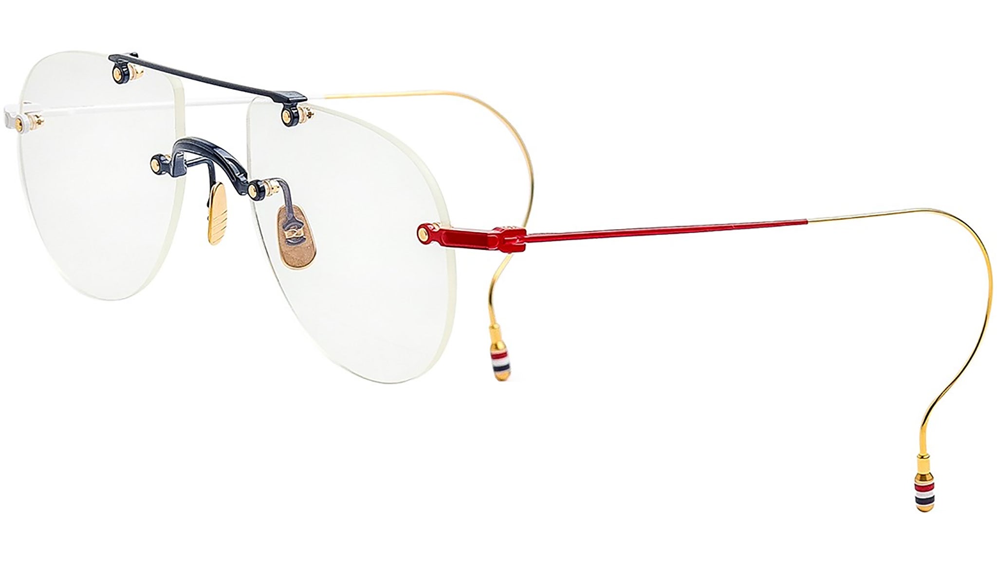 その他 goldenblown Thom Browne UEO939A Glasses 711 12K Gold Plate - eye-oo.com