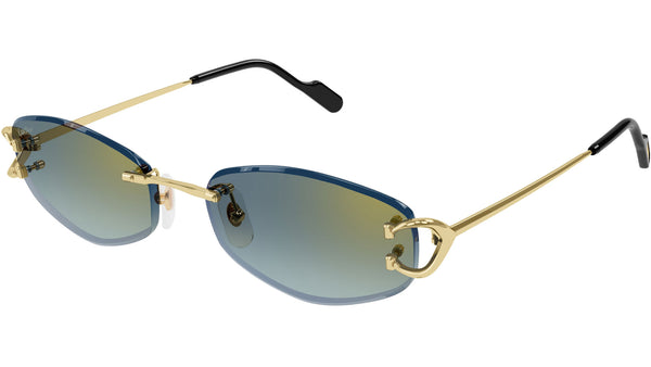 Cartier ゴールド サングラス ケース付き c70e818f6f9a6dd915dd5bdfb67a58