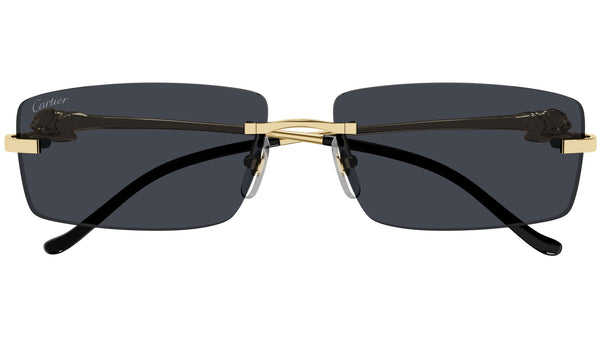 Panthère de Cartier Sunglasses CT0430S 001 Gold Grey - eye-oo.com