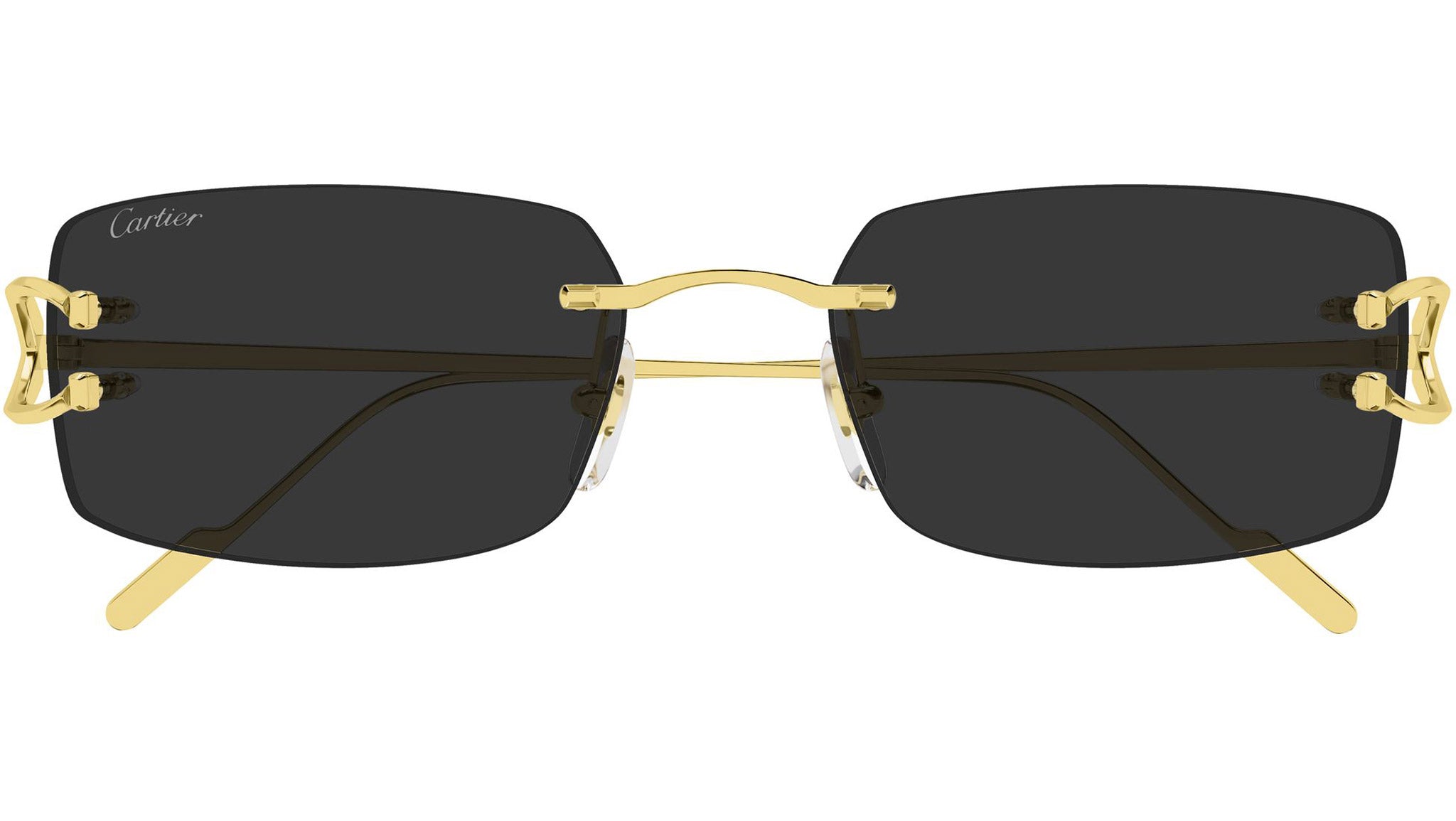Panthère de Cartier Sunglasses CT0474S 001 Gold Grey - eye-oo.com