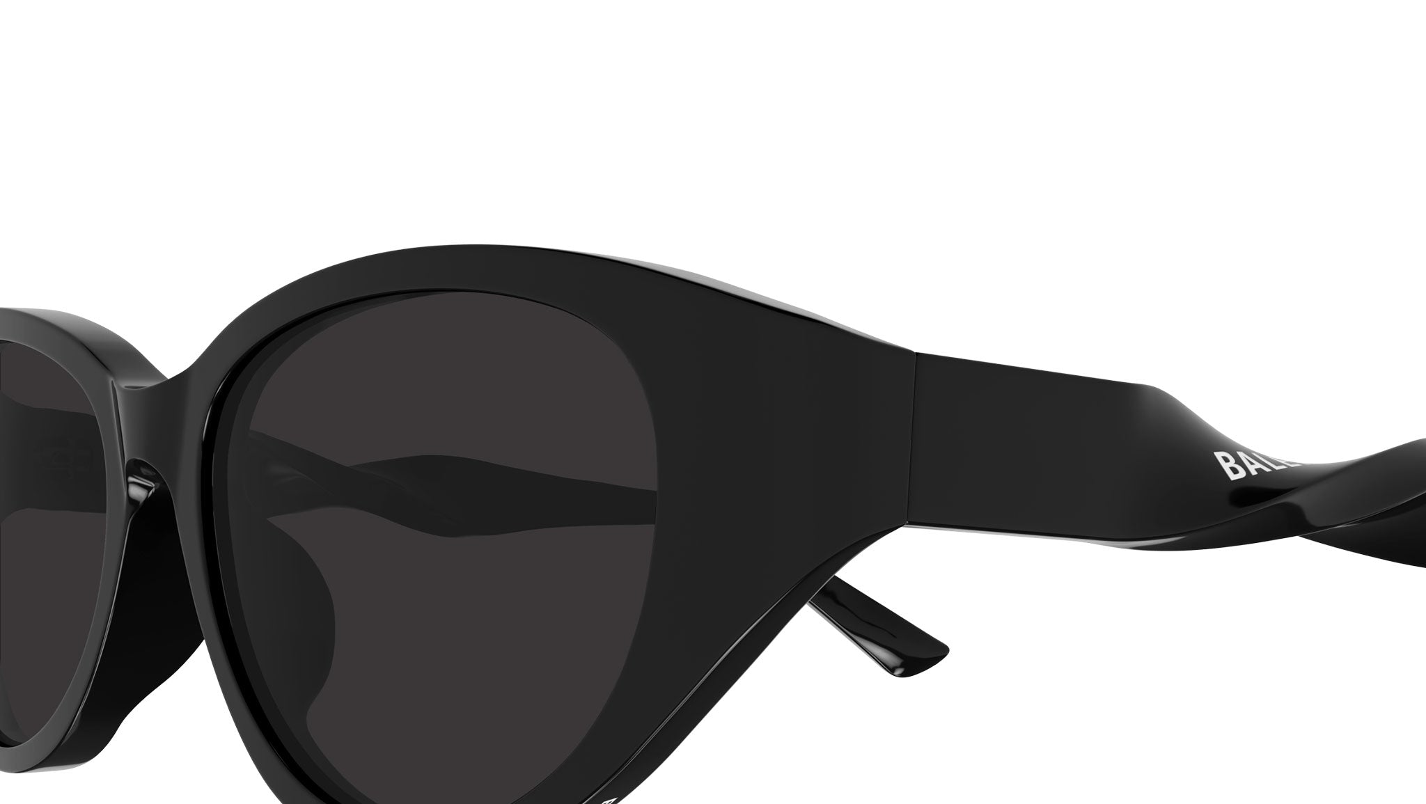 Balenciaga BB0209SA 001 Shiny Black Sunglasses - eye-oo.com