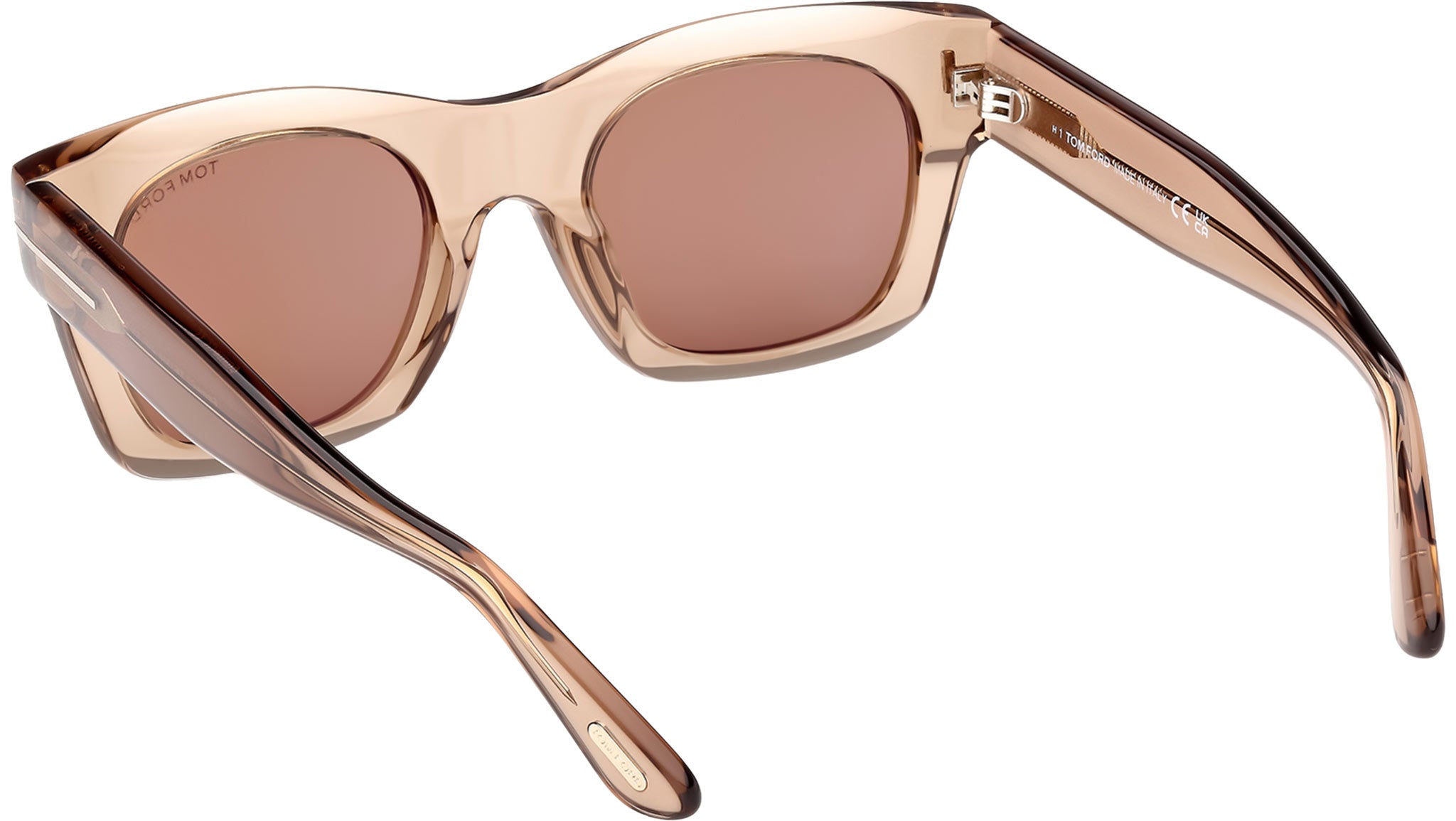 Tom Ford Emma-02 Sunglasses FT1314 45E Shiny Light Brown 
