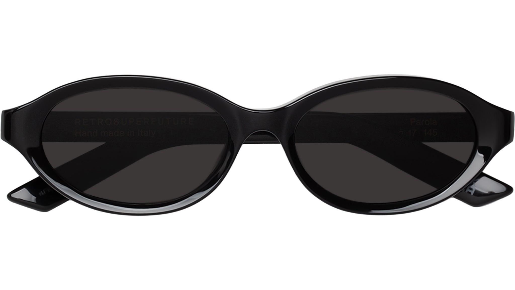Retrosuperfuture Women Sunglasses Black Frame Eye Wear Hand Made in Italy Retrosuperfuture Eyewear Tempio Black Sunglasses IJI - eye  main image 4