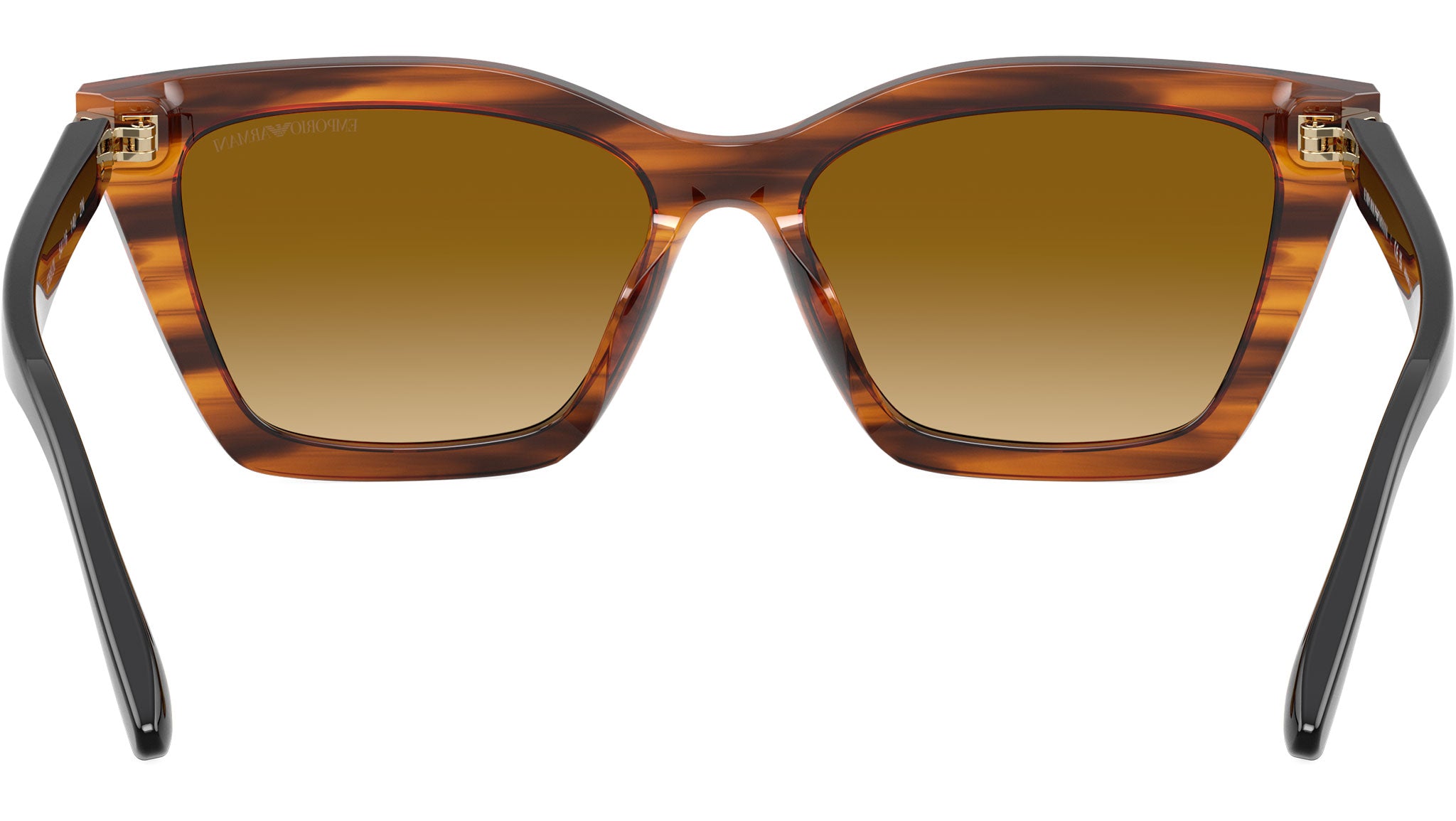 Emporio Armani EA4250U Sunglasses 62682L Shiny Striped Yellow