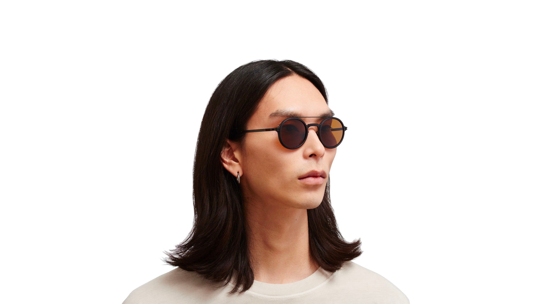 Mykita HEMLOCK Sunglasses MH63 Cashmere Grey Black - eye-oo.com