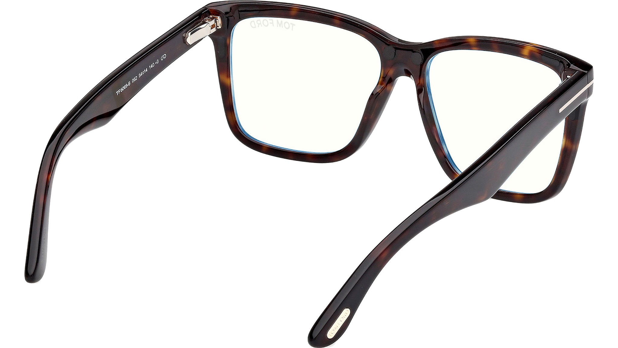 Tom Ford Clip-on Glasses 052 Dark Havana - eye-oo.com