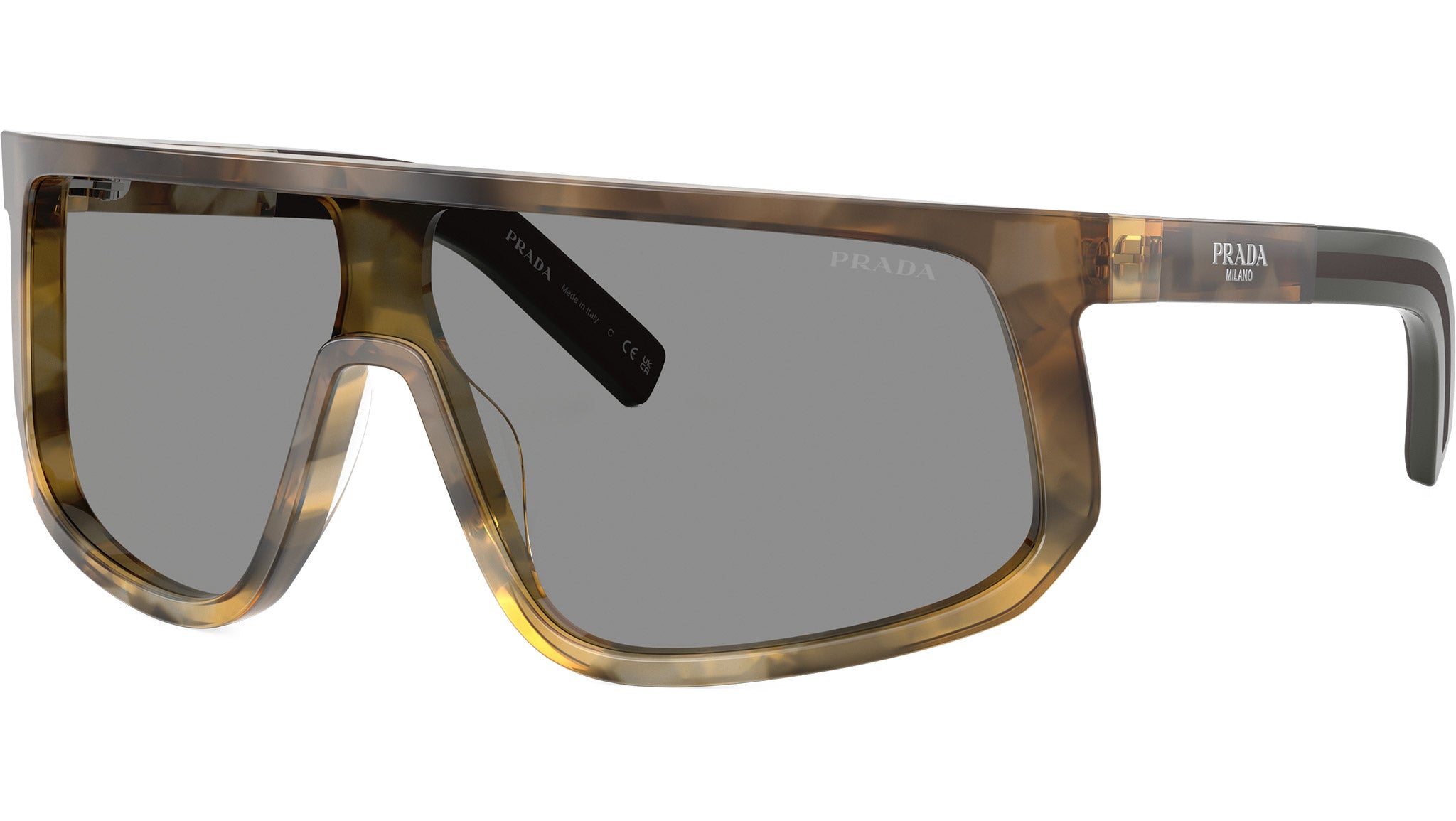 PR D21SU Prada Sunglasses 21P02N Oak Tortoise Gradient - eye-oo.com