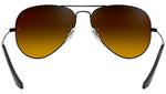 Aviator Flash Lenses Gradient RB3025 002/4O Black Blue