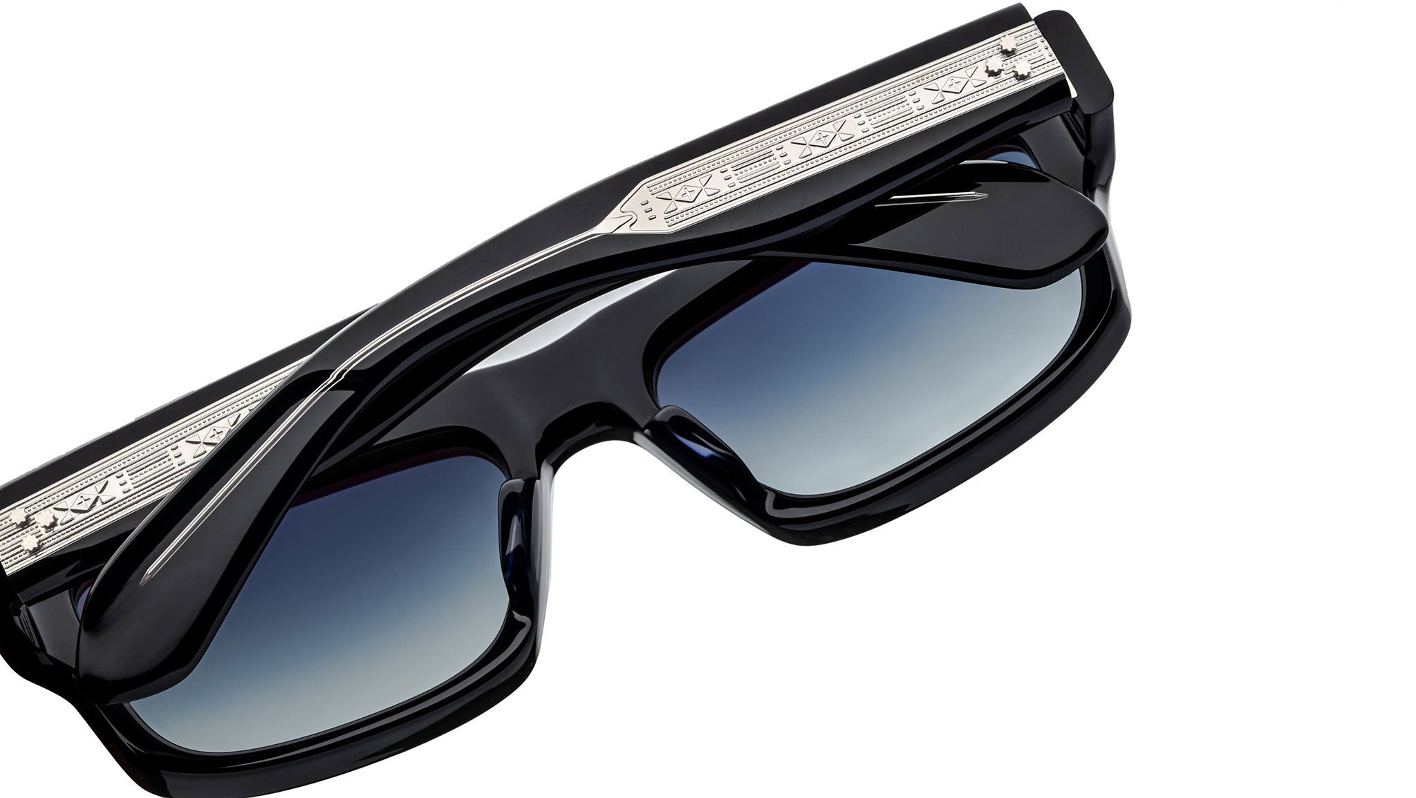 Jacques Marie Mage Cleavon 57 Regal Sunglasses JMMVNX-11K - eye-oo.com