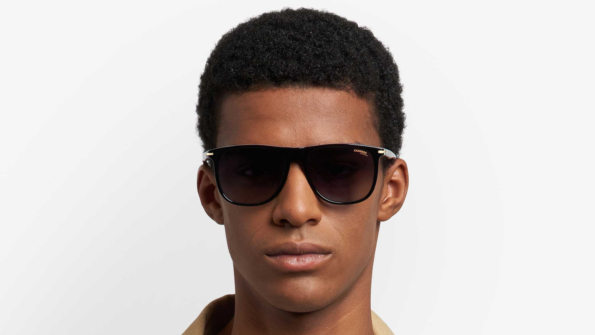 Carrera 349/S 9ZJ 9O Sunglasses Black Blue Horn - eye-oo.com