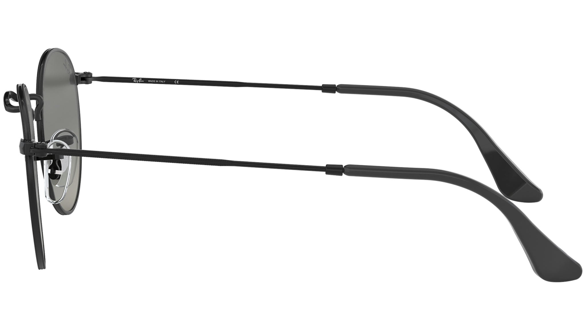 Ray-Ban Round Metal RB3447N 002/71 Black Sunglasses - eye-oo.com
