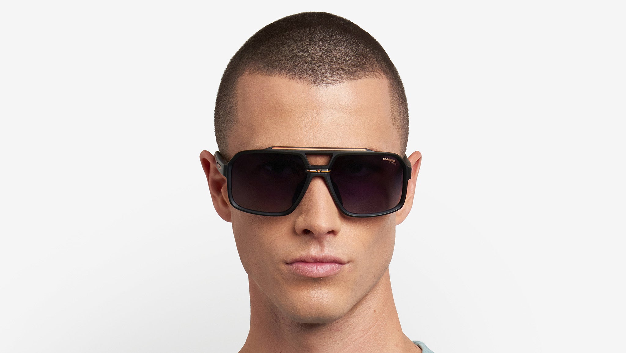 Carrera C SPORT 03/S I46 9O Sunglasses Matte Black Gold - eye-oo.com