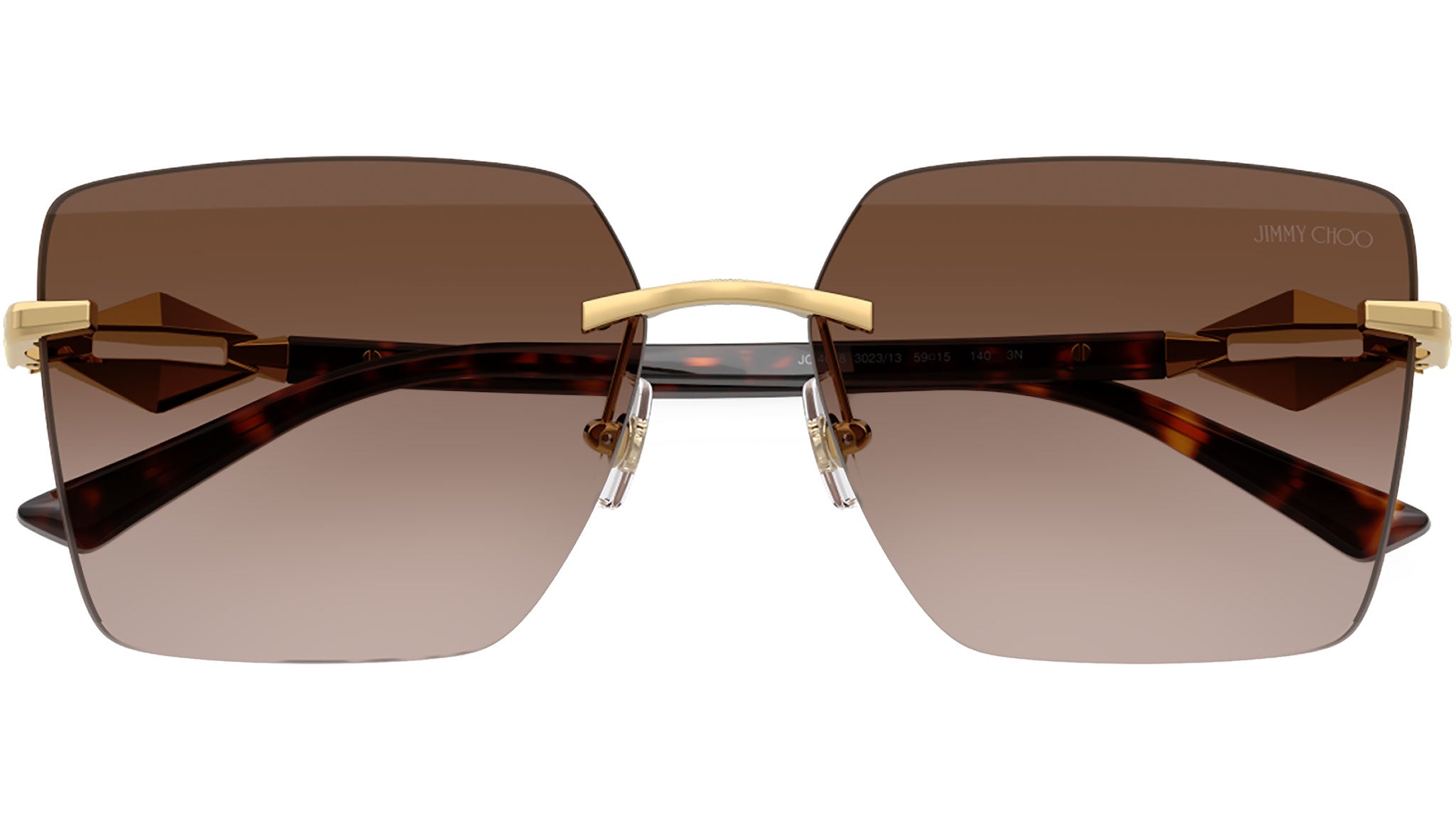 JC4018 Jimmy Choo Sunglasses 302313 Gold - eye-oo.com