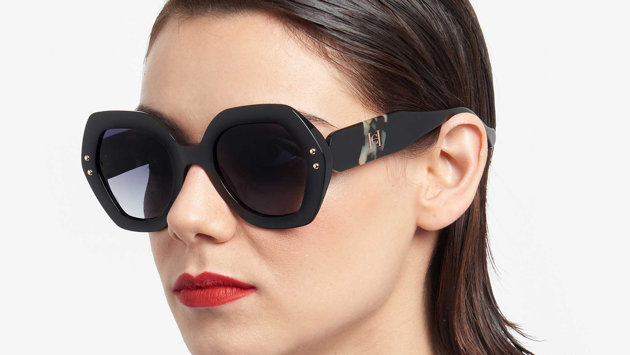 Carolina Herrera HER 0126/S WR7 Sunglasses Black Havana  display picture 3