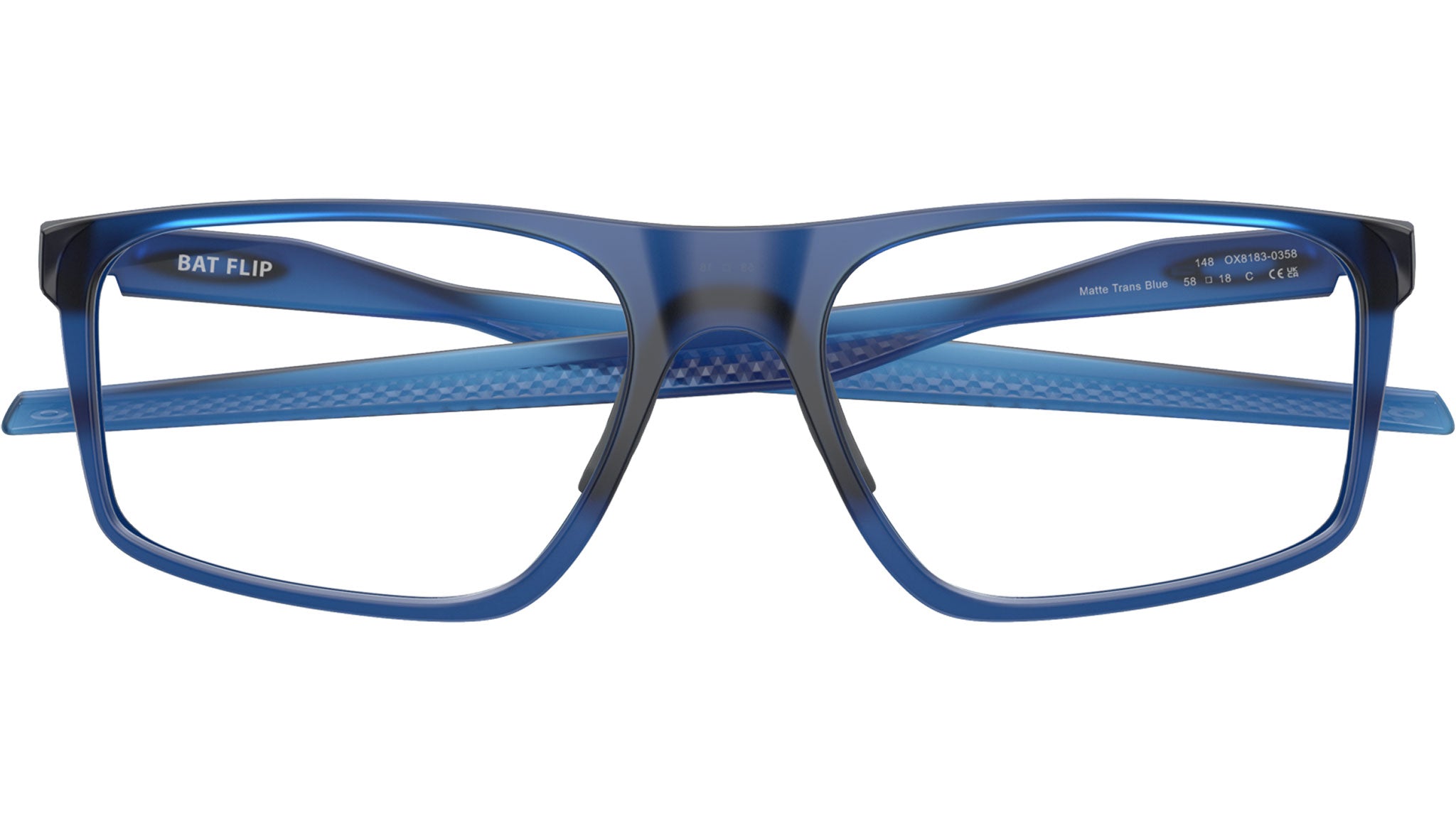 Oakley Bat Flip Glasses OX8183 03 Matte Transparent Blue - eye-oo.com