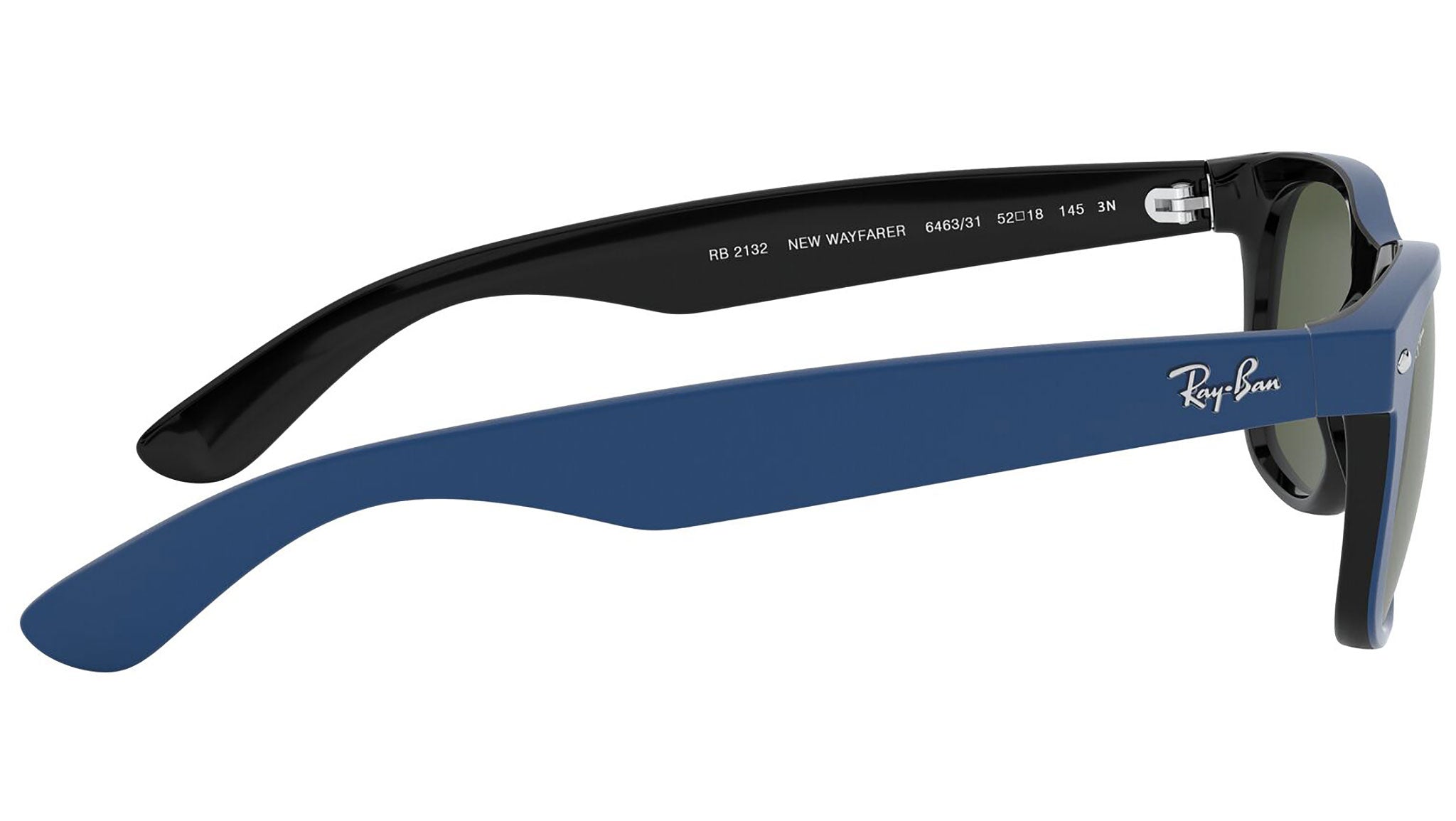 Ray-Ban New Wayfarer RB2132 646331 Blue Sunglasses - eye-oo.com