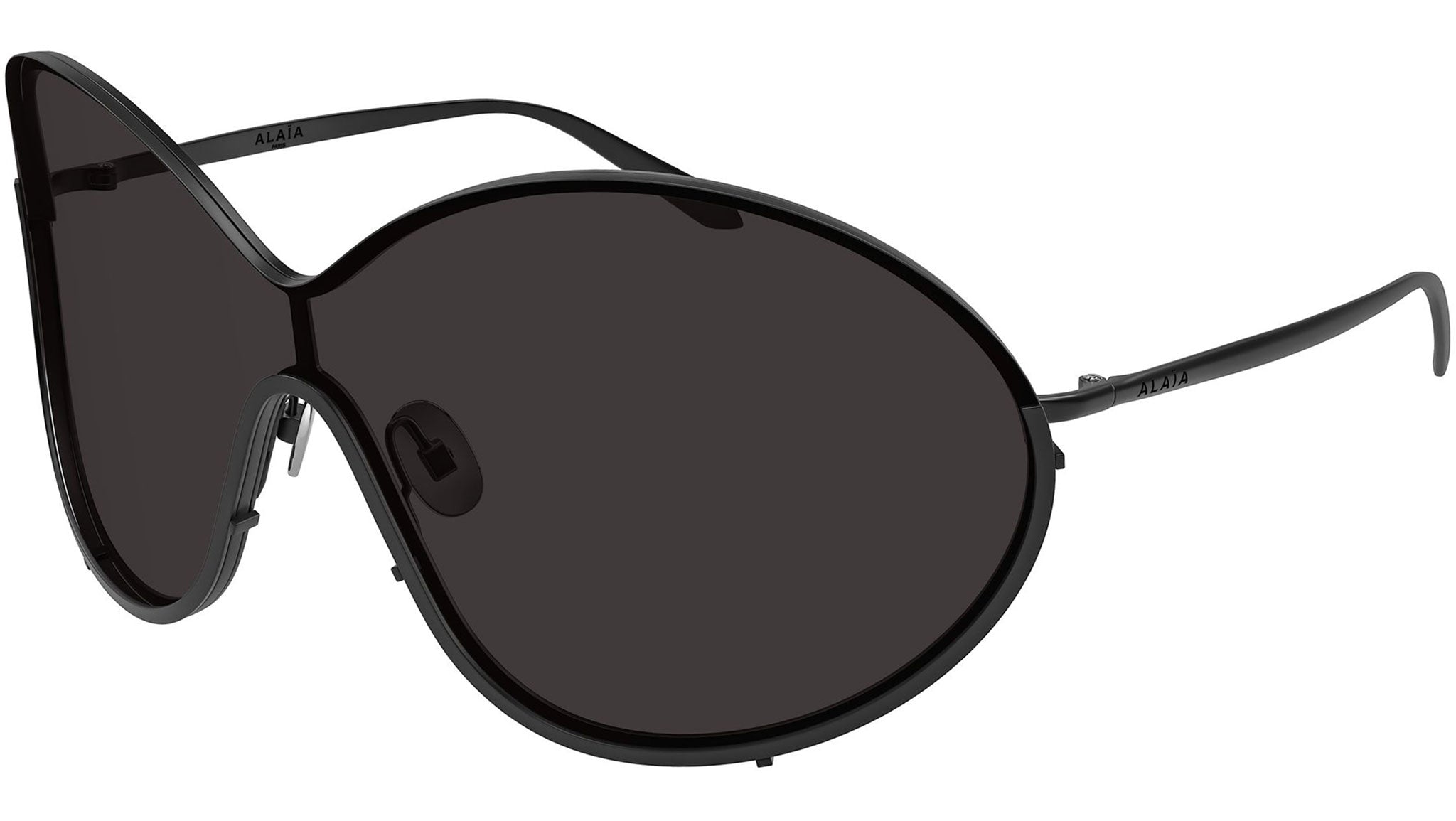 AA0100S Azzedine Alaïa Shield Sunglasses 001 Black - eye-oo.com