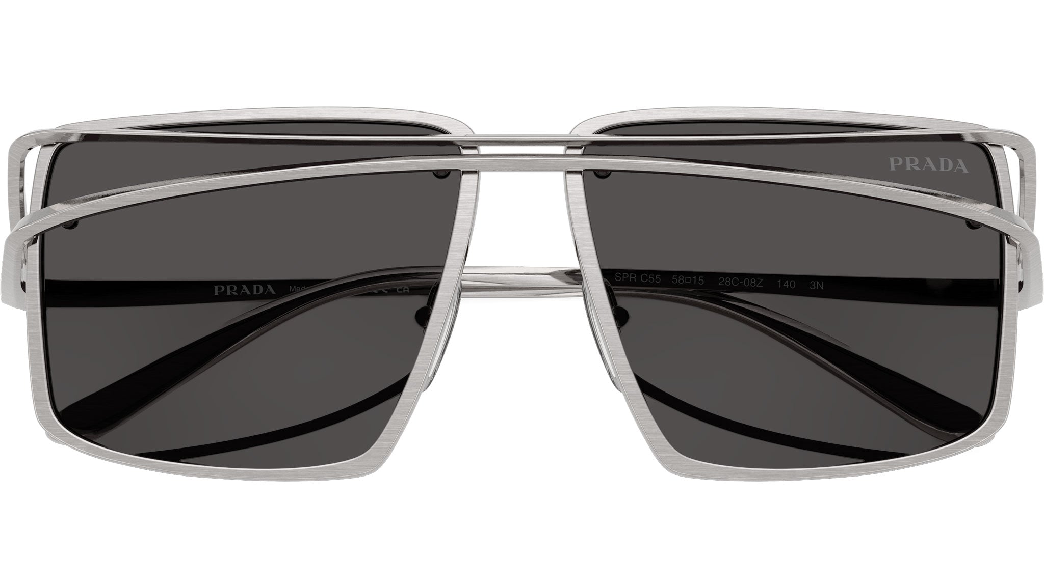 PR C55S Prada Sunglasses 28C08Z Vintage Silver - eye-oo.com display picture 1