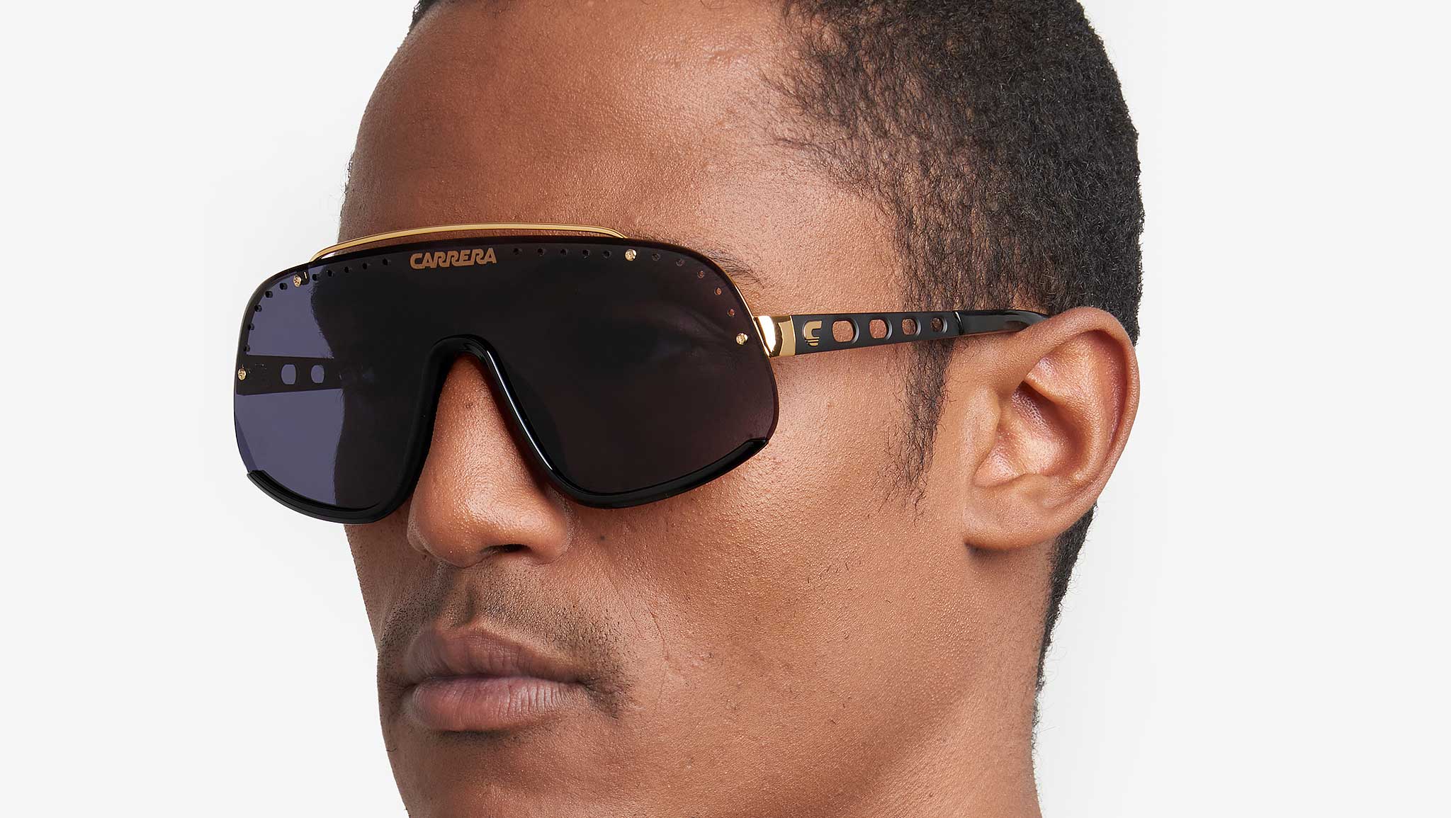 Carrera Flaglab 16 2M2 2K Sunglasses Black Gold - eye-oo.com