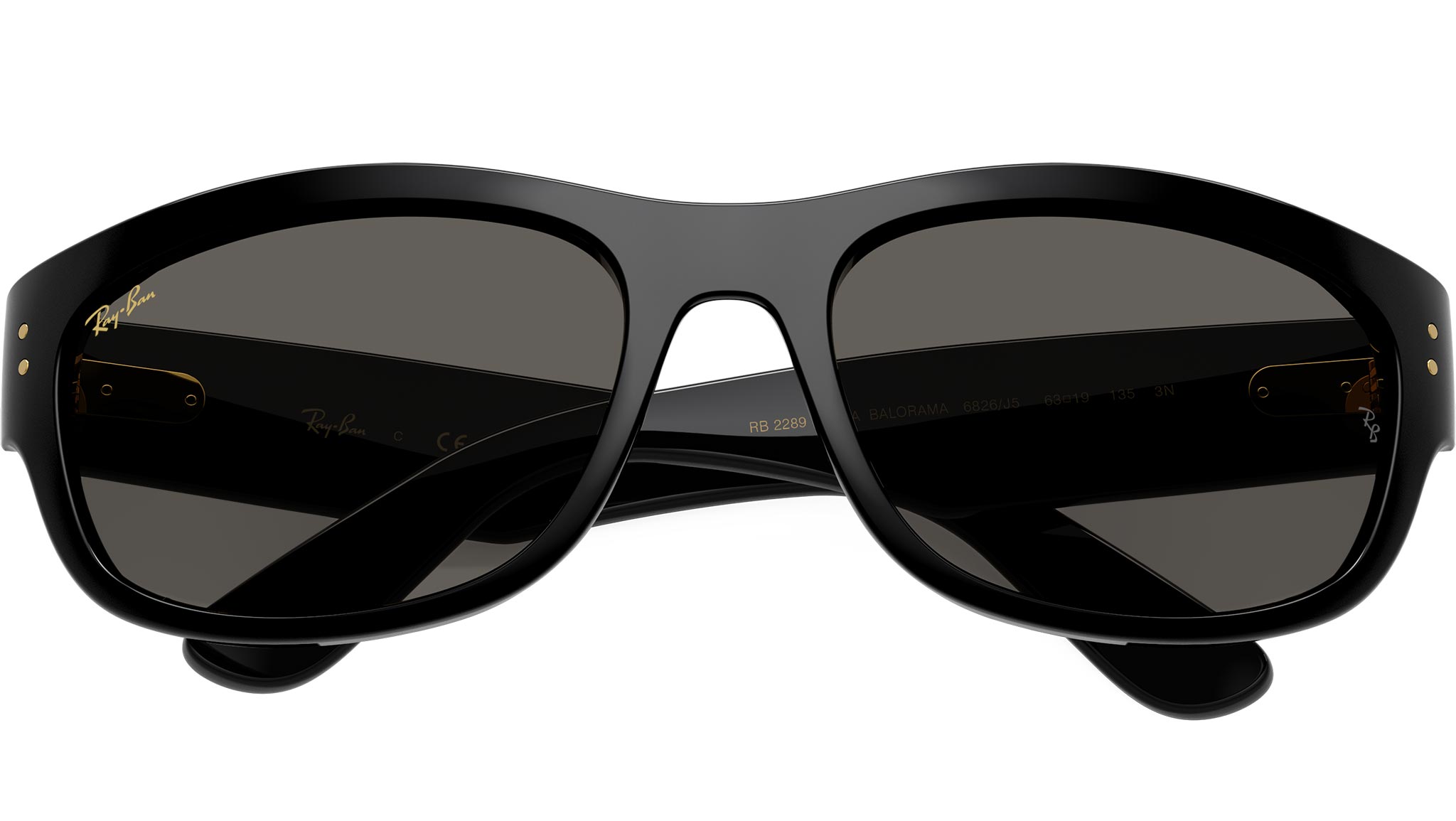 Mega Balorama RB2289 Ray-Ban Sunglasses 6826J5 Black - eye-oo.com