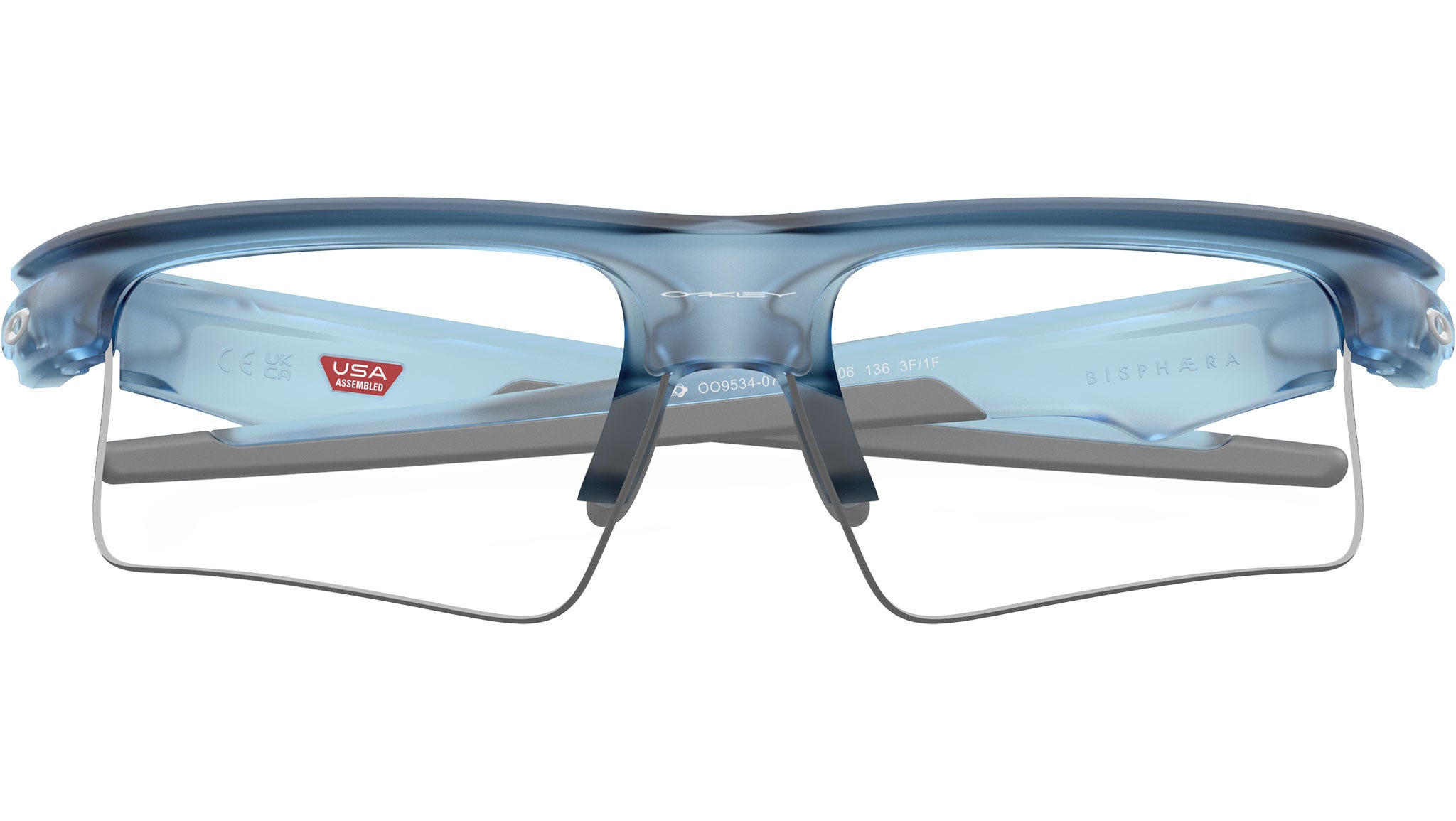 Oakley Bisphaera Speed Sunglasses OO9534 07 Matte Trans Stonewash