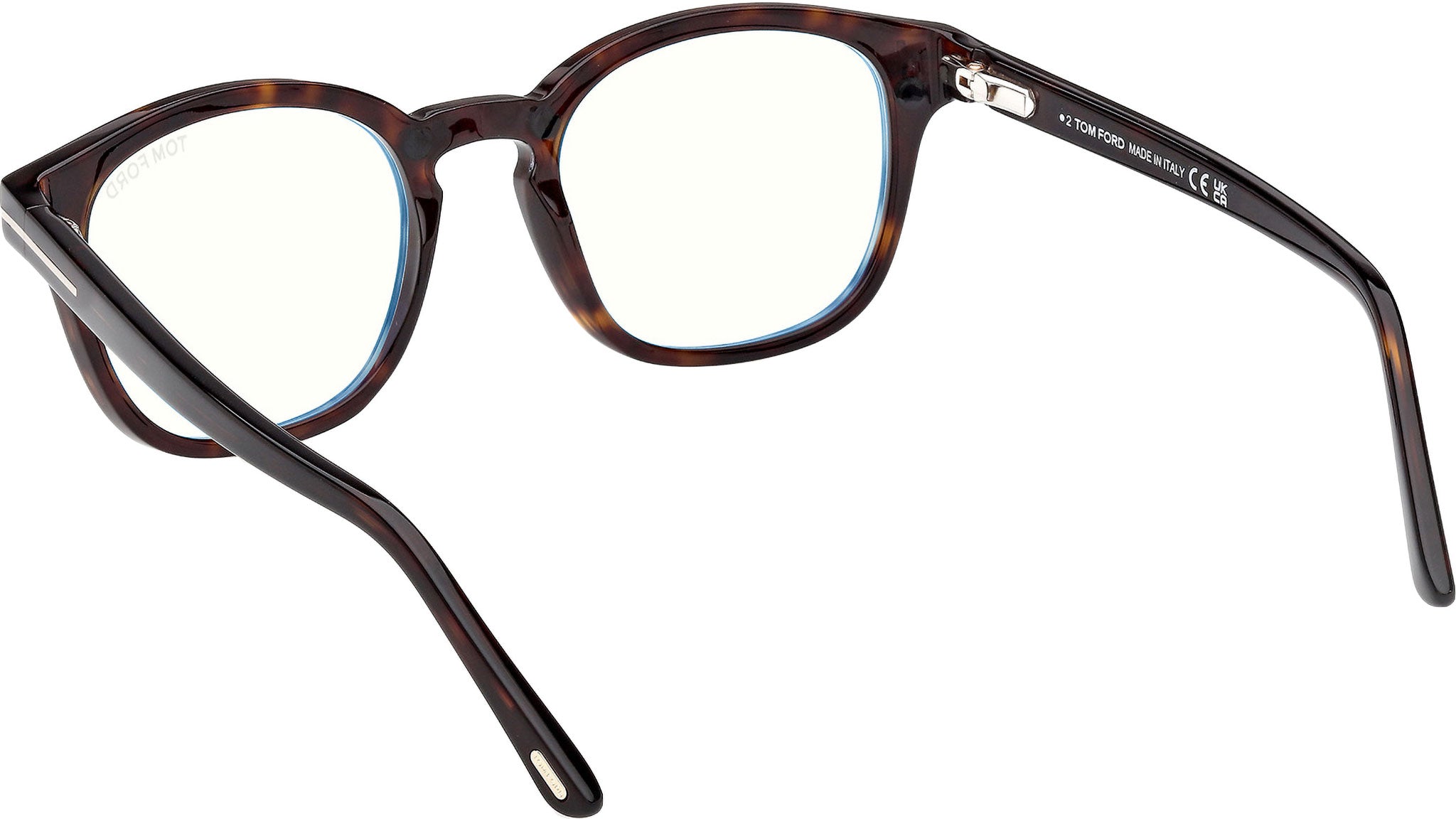 Tom Ford Clip-on Glasses 52N Dark Havana - eye-oo.com