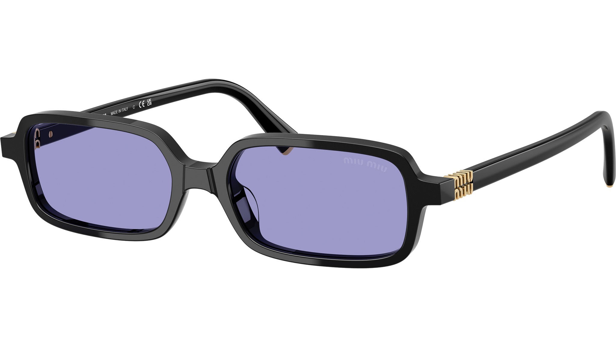 MU 11ZS Miu Miu Sunglasses 16K01O Black - eye-oo.com