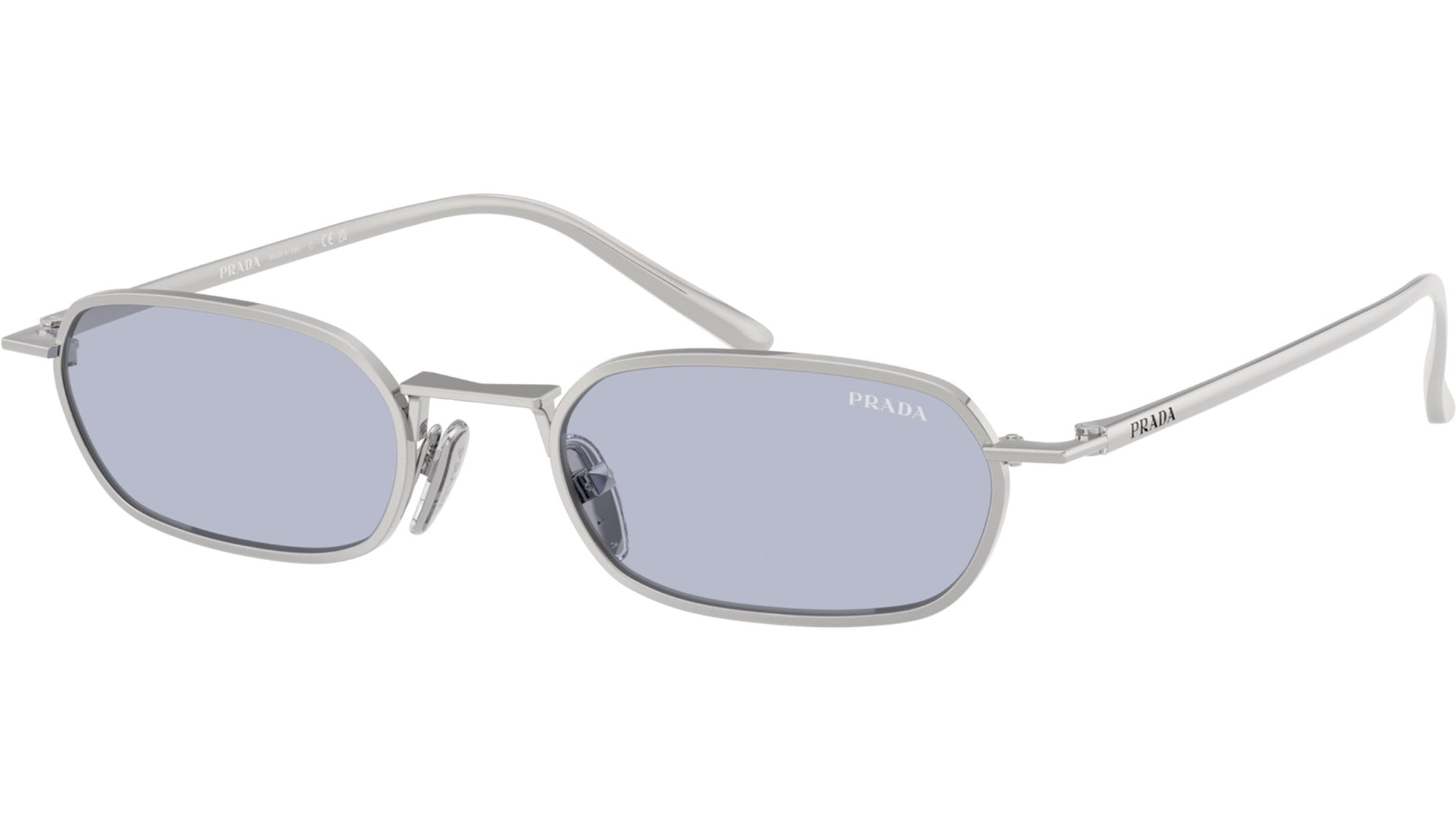 PR D58S Prada Sunglasses 1BC30X Silver - eye-oo.com