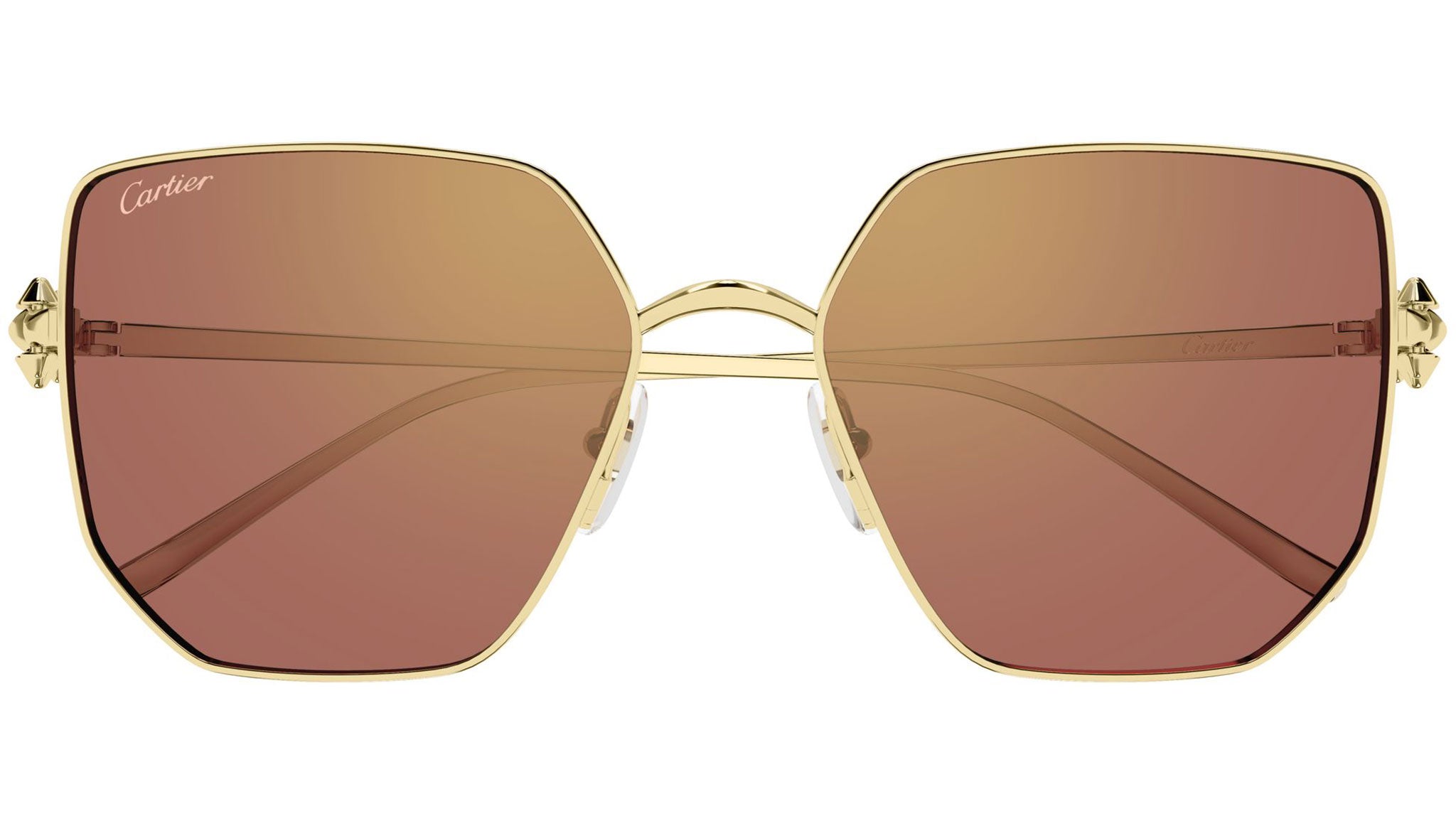 Cartier Première CT0468S Sunglasses 001 Shiny Gold - eye-oo.com