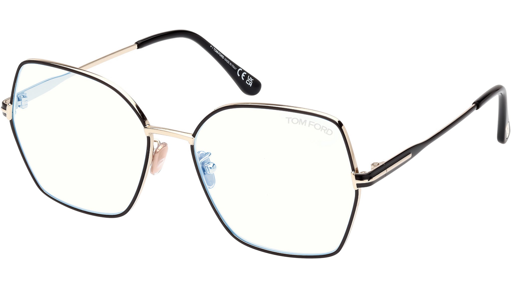 Tom Ford FT5876-B Optical Frame 032 Shiny Pale Gold