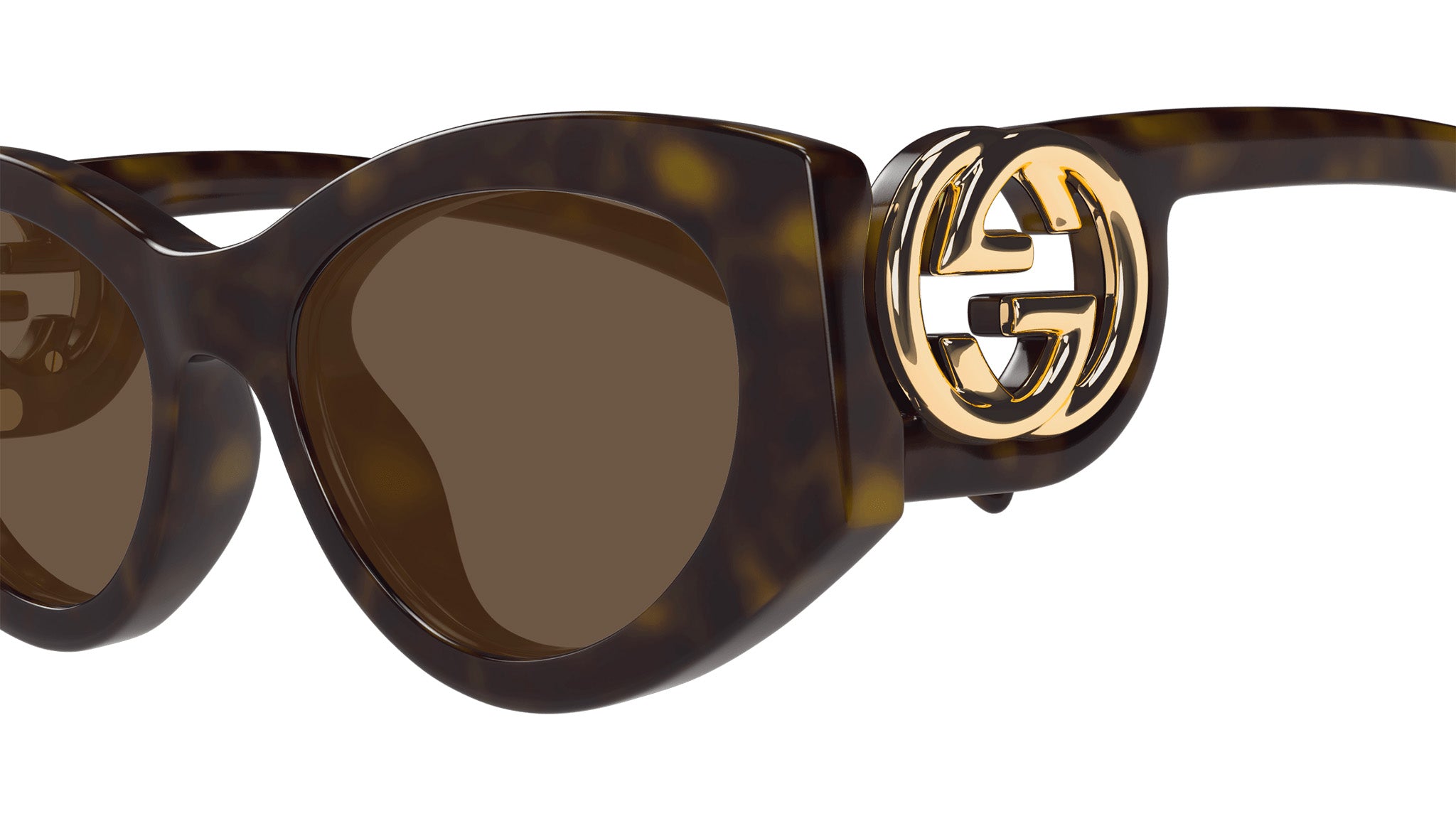Gucci Women\'s Tortoiseshell Cat Eye Sunglasses - Brown Gucci Tortoise Brown Gradient GG3771/S Bamboo Cat Eye  main image 3