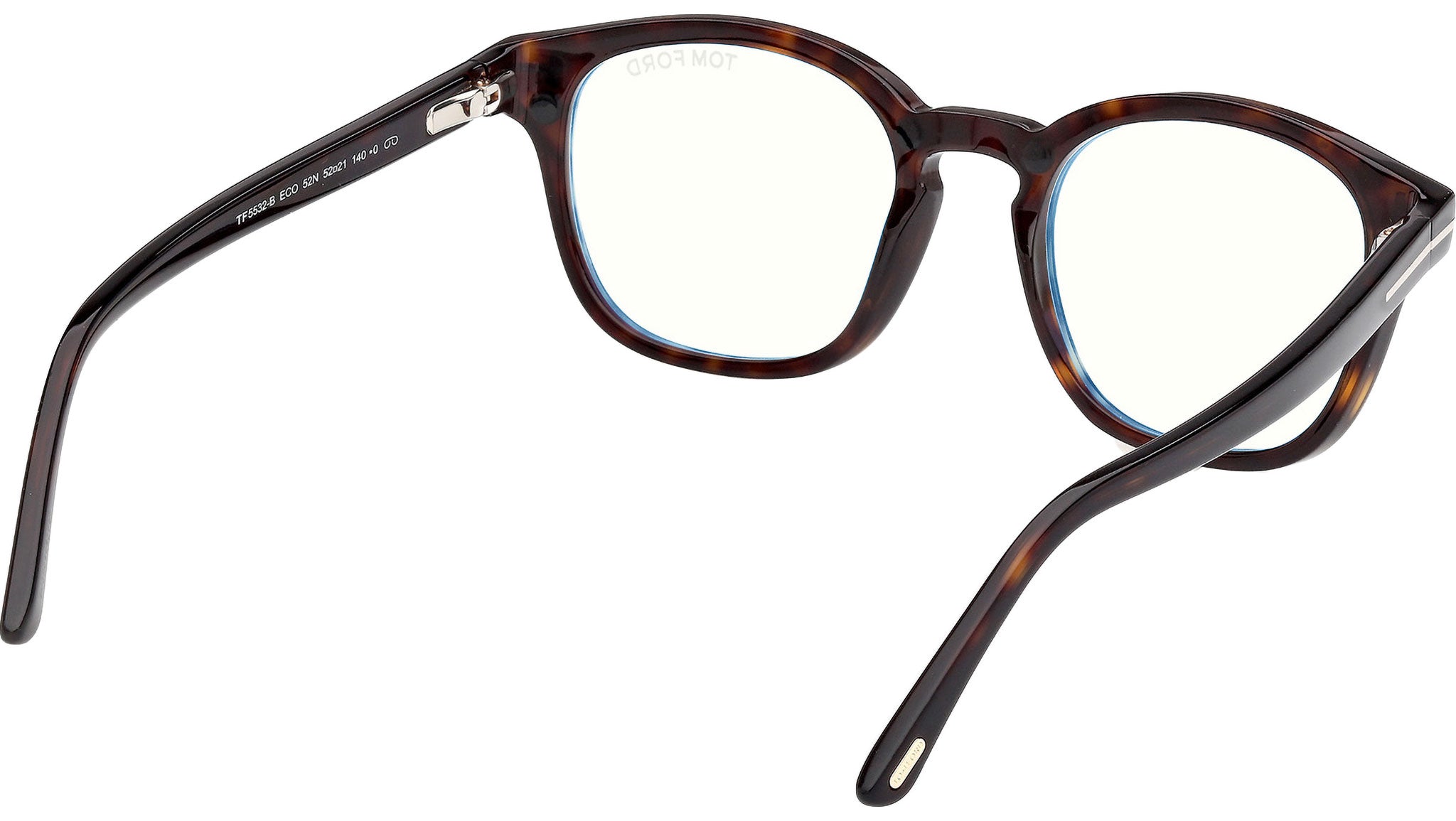 Tom Ford Clip-on Glasses 52N Dark Havana - eye-oo.com