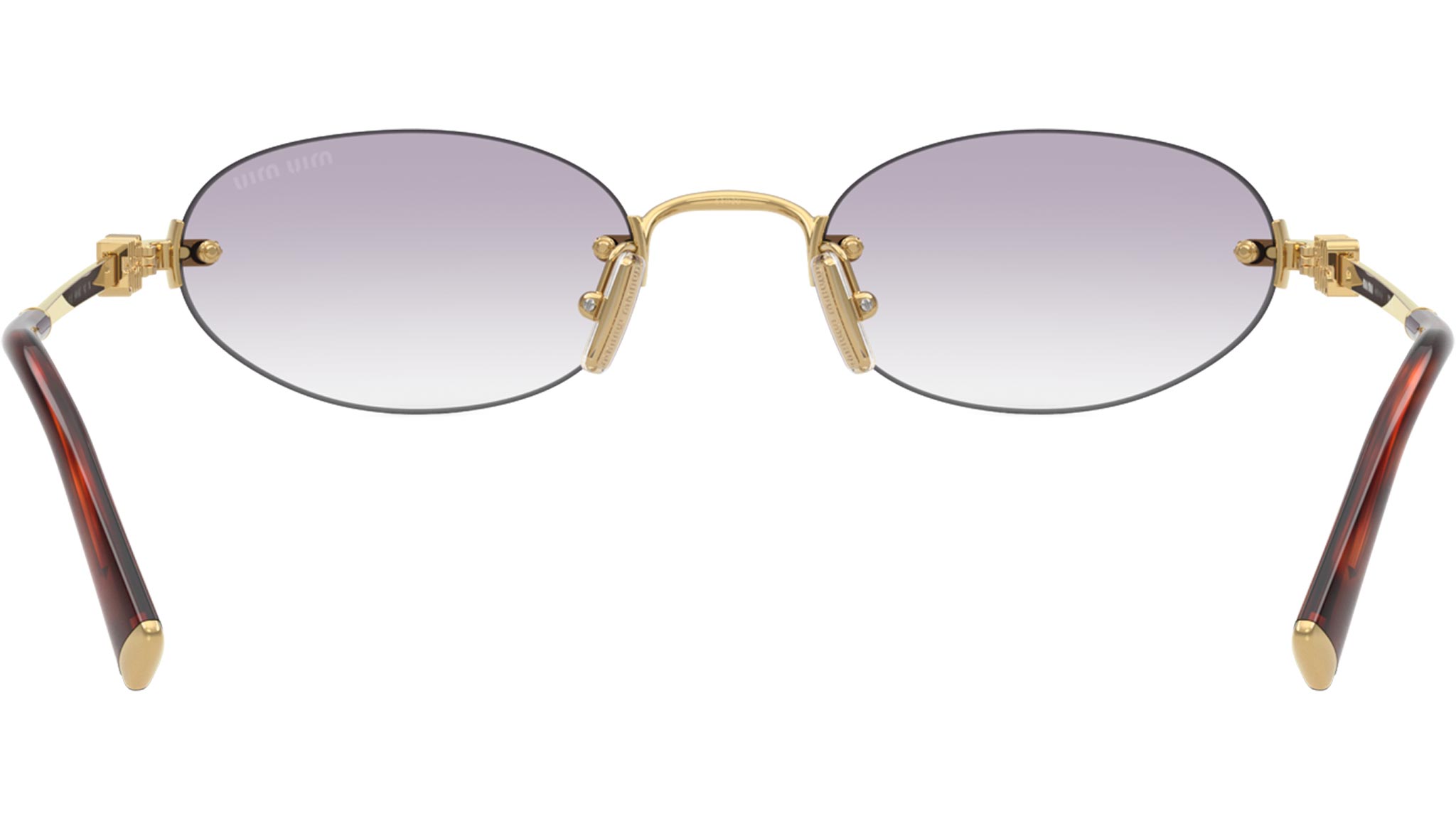 MU A54S Miu Miu Sunglasses 5AK04O Gold - eye-oo.com