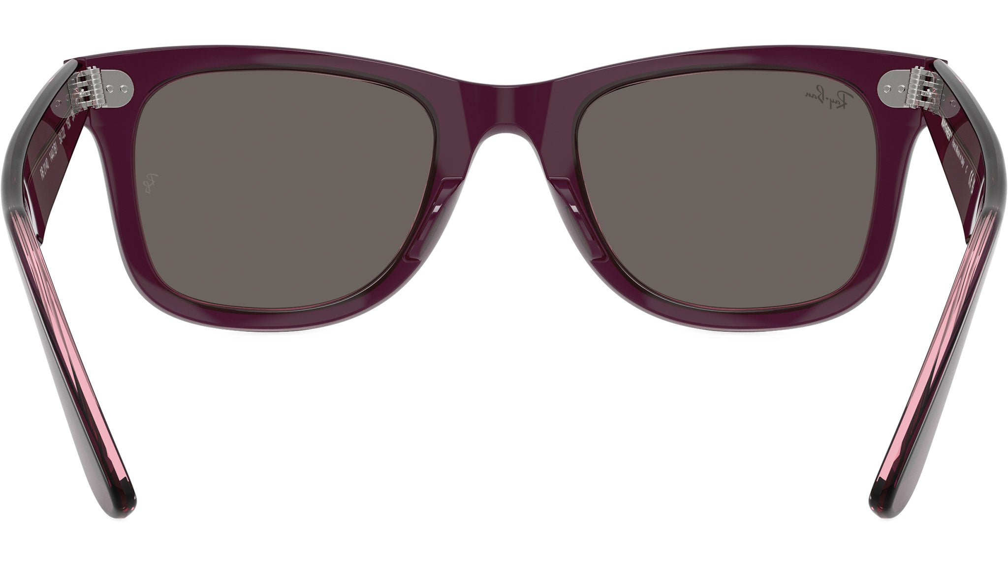 Wayfarer RB2140 Ray-Ban Sunglasses 1447B1 Violet On Transparent