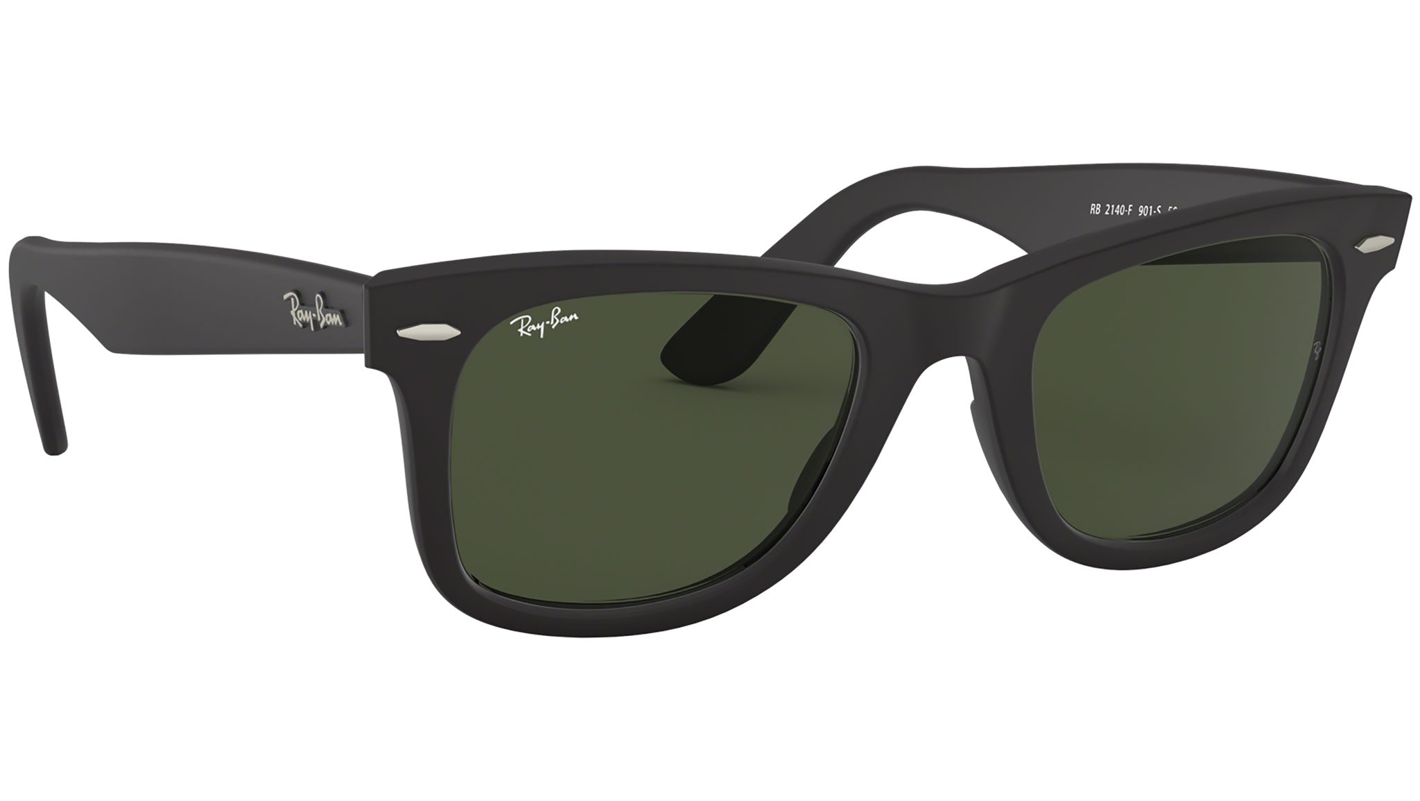 Ray-Ban Wayfarer RB2140F 901S Black Sunglasses - eye-oo.com