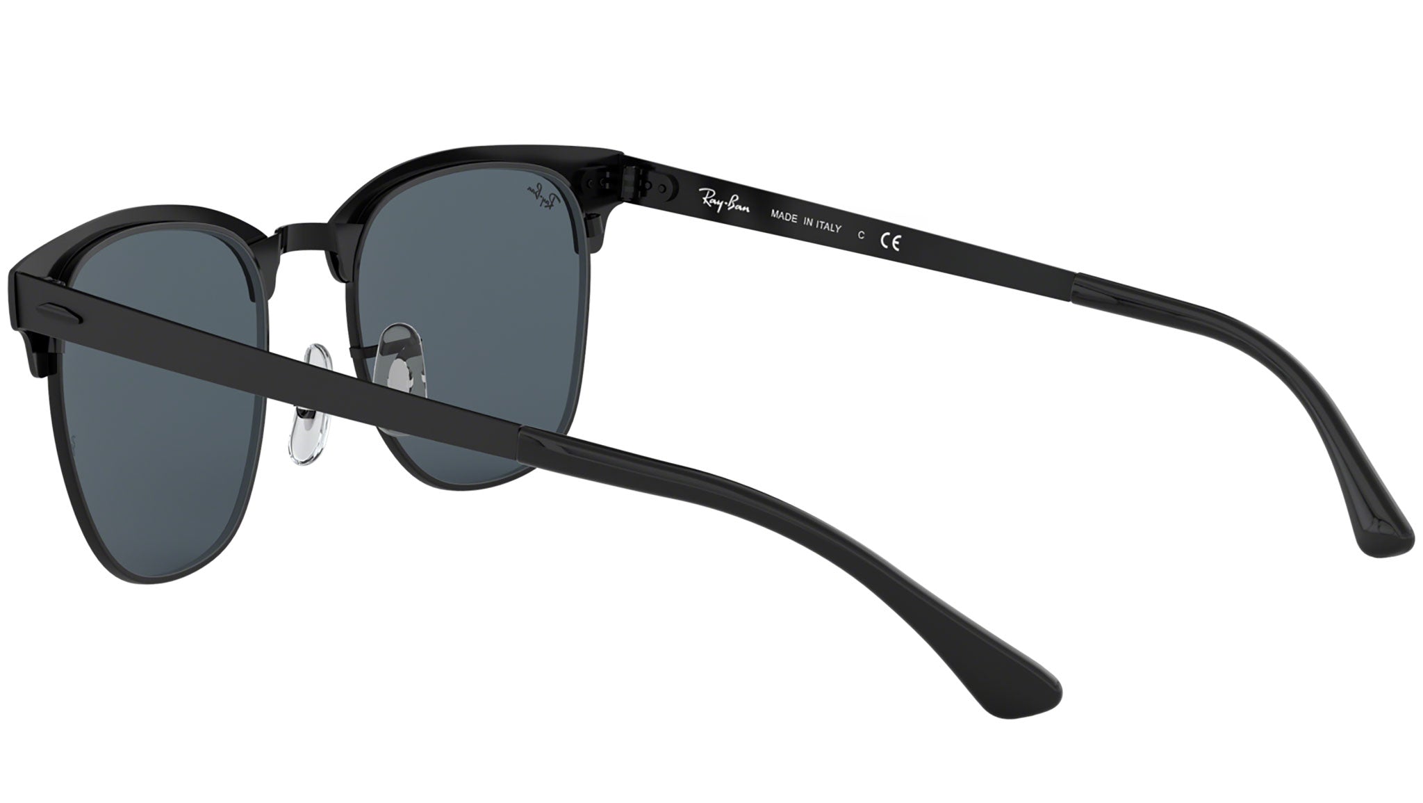 Ray-Ban Clubmaster Metal RB3716 186/R5 Black Sunglasses - eye-oo.com