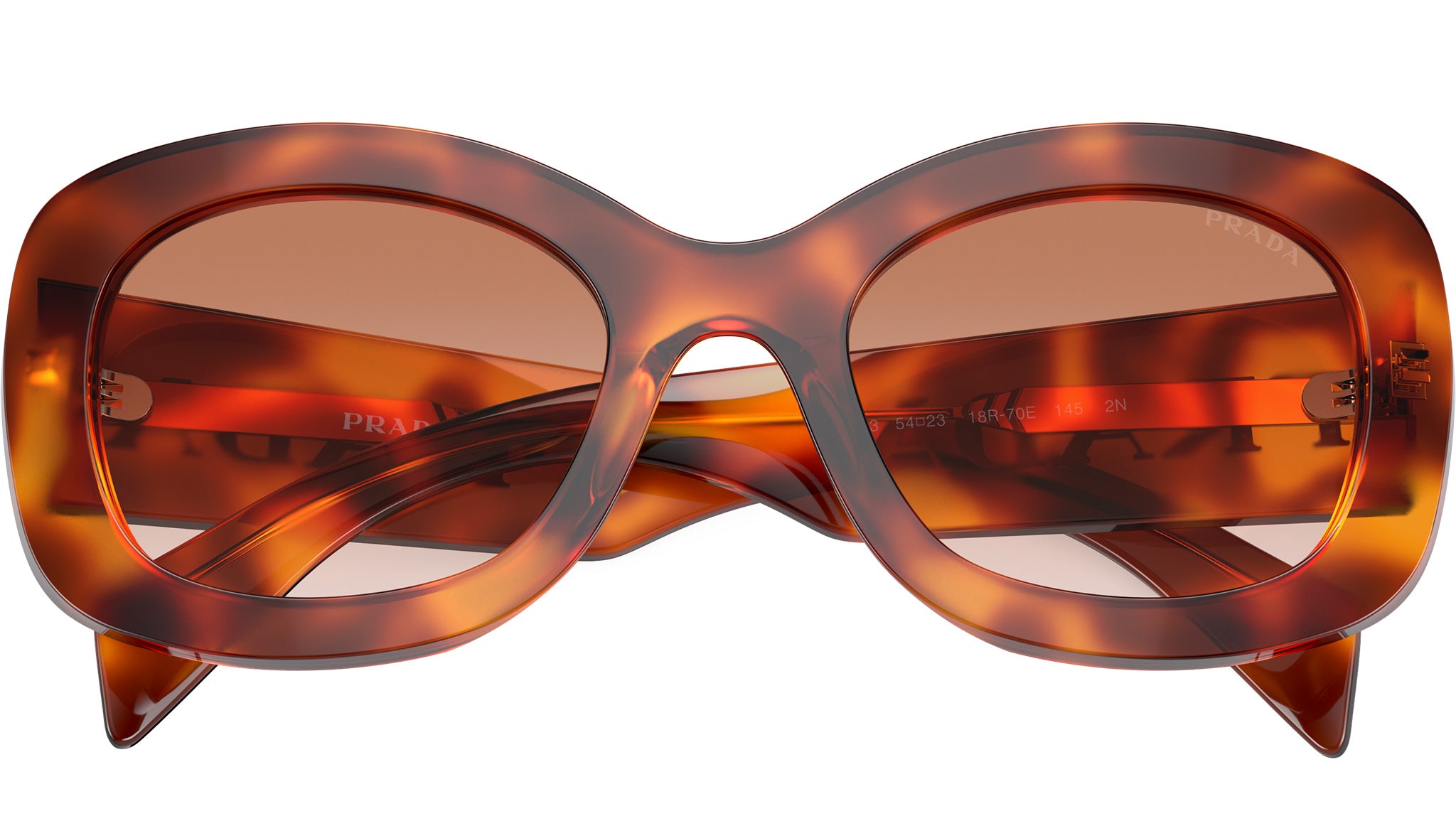 Prada PR A13S Sunglasses 18R70E Cognac - eye-oo.com display picture 1