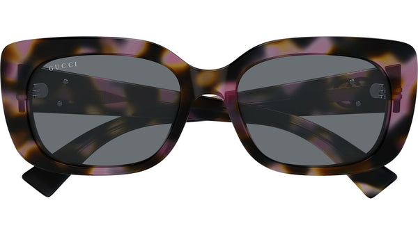 NWT Gucci GG1979SK-003 Havana Grey 55mm Sunglasses Gucci GG1979SK 003 Havana Rectangular Sunglasses - eye-oo.com main image 2