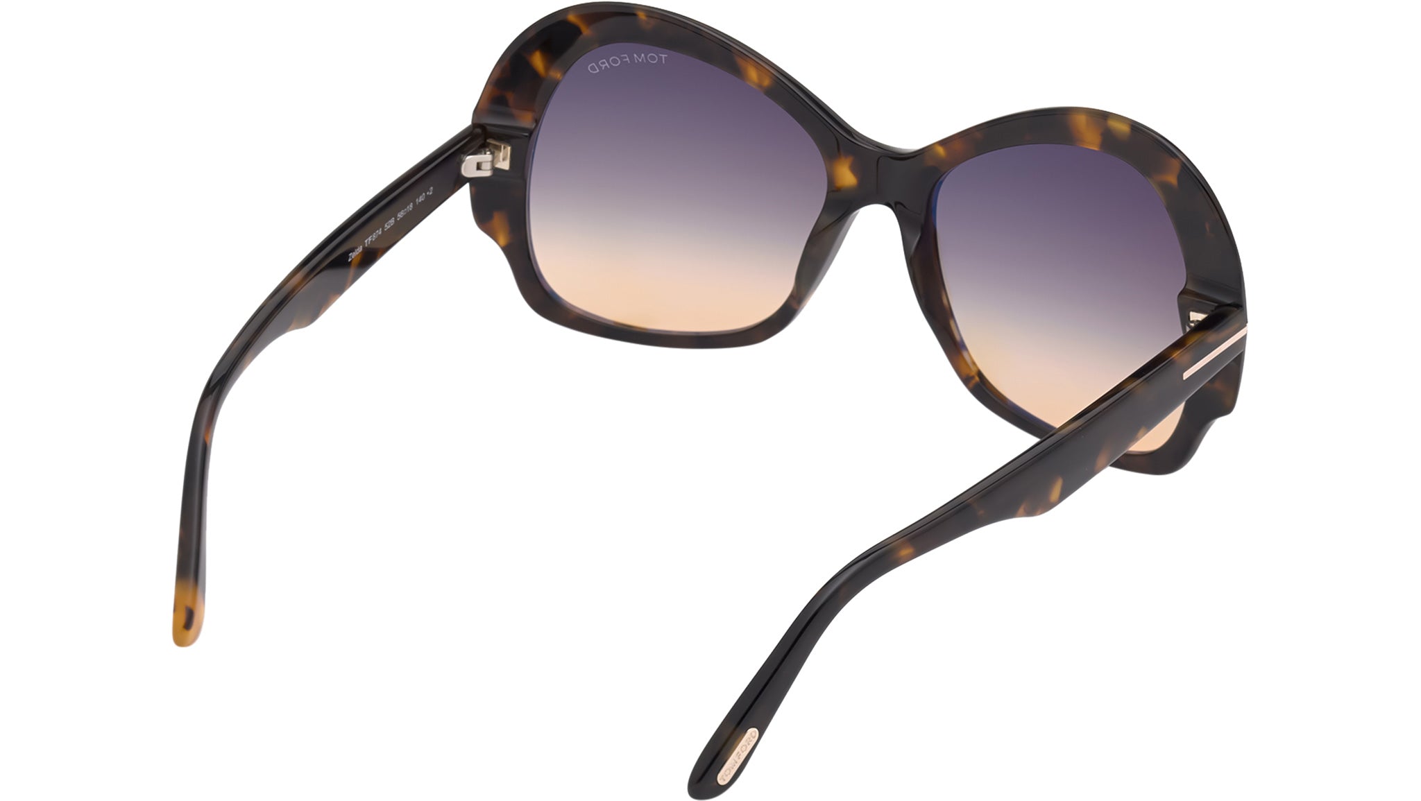 Tom Ford Zelda Sunglasses FT0874 52B Dark Havana - eye-oo.com display picture 3