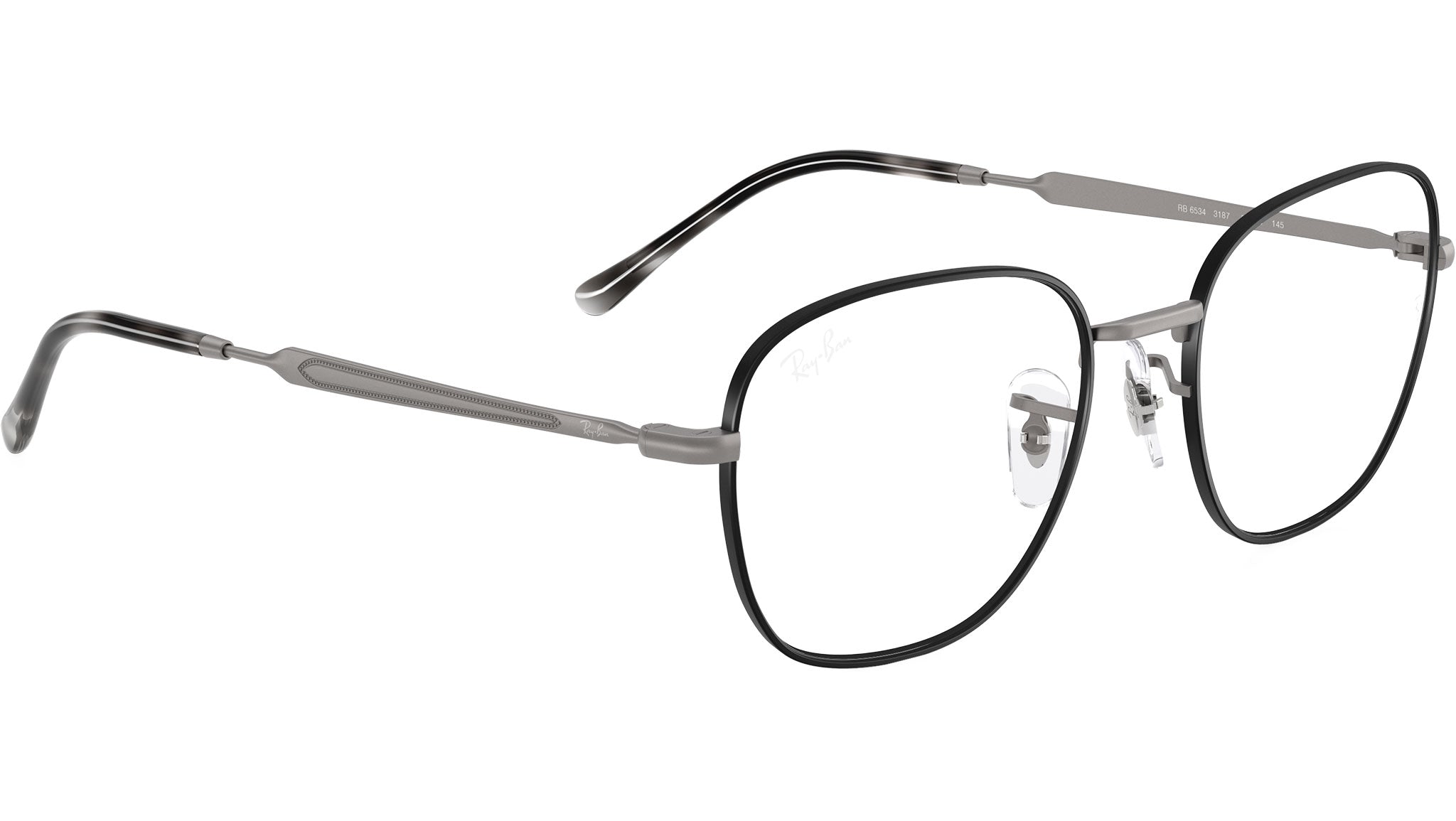 RB6534 Ray-Ban Glasses 3187 Matte Black On Matte Gunmetal - eye-oo.com